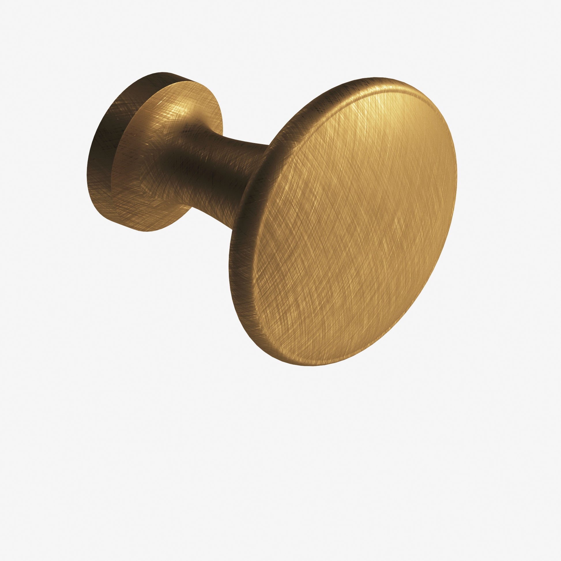 Colonial Bronze Series 140 1.375" Round Cabinet Knob Back-To-Back Shower Kit Weathered Brass / 1.375"