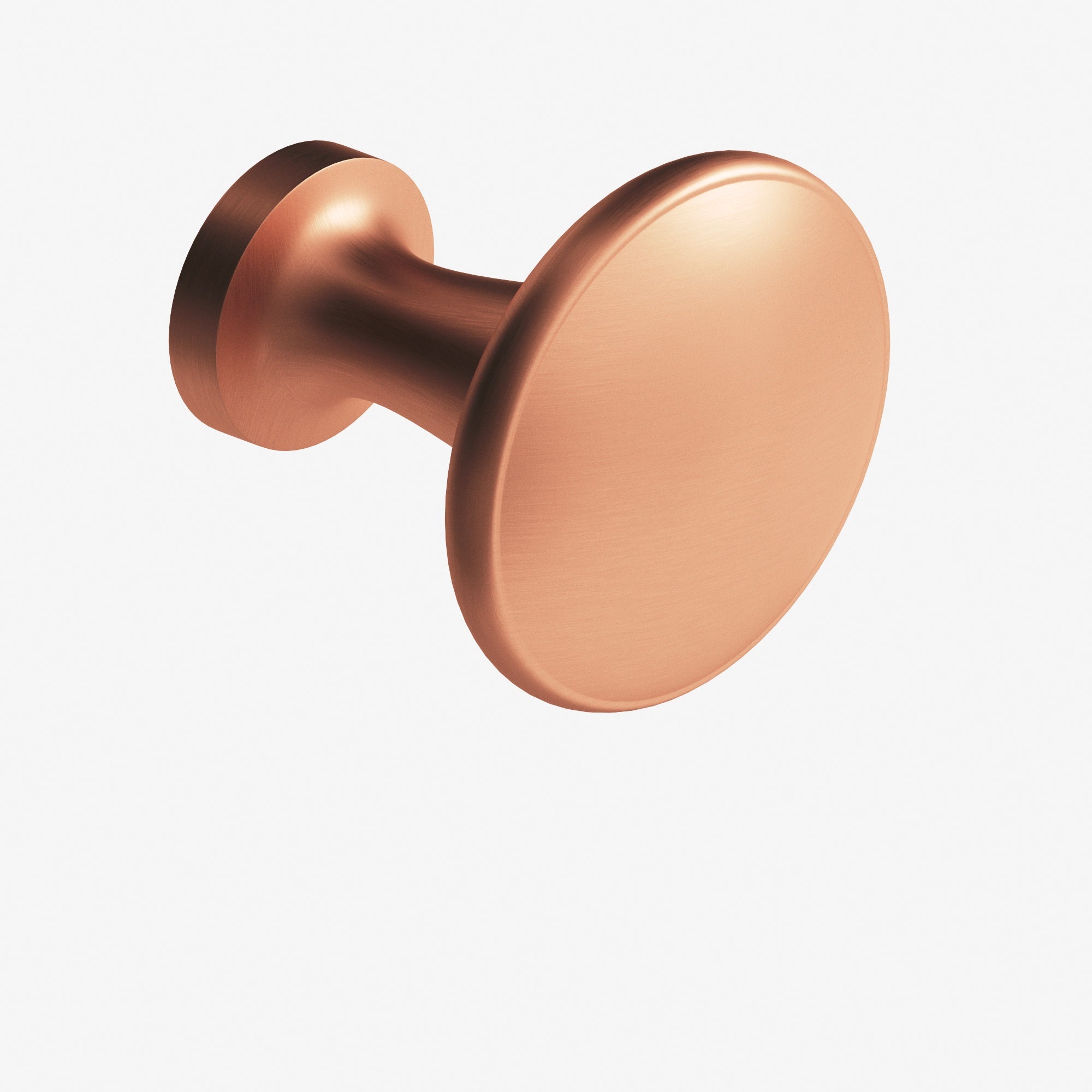 Colonial Bronze Series 140 1.375" Round Cabinet Knob Back-To-Back Shower Kit Matte Satin Copper / 1.375"
