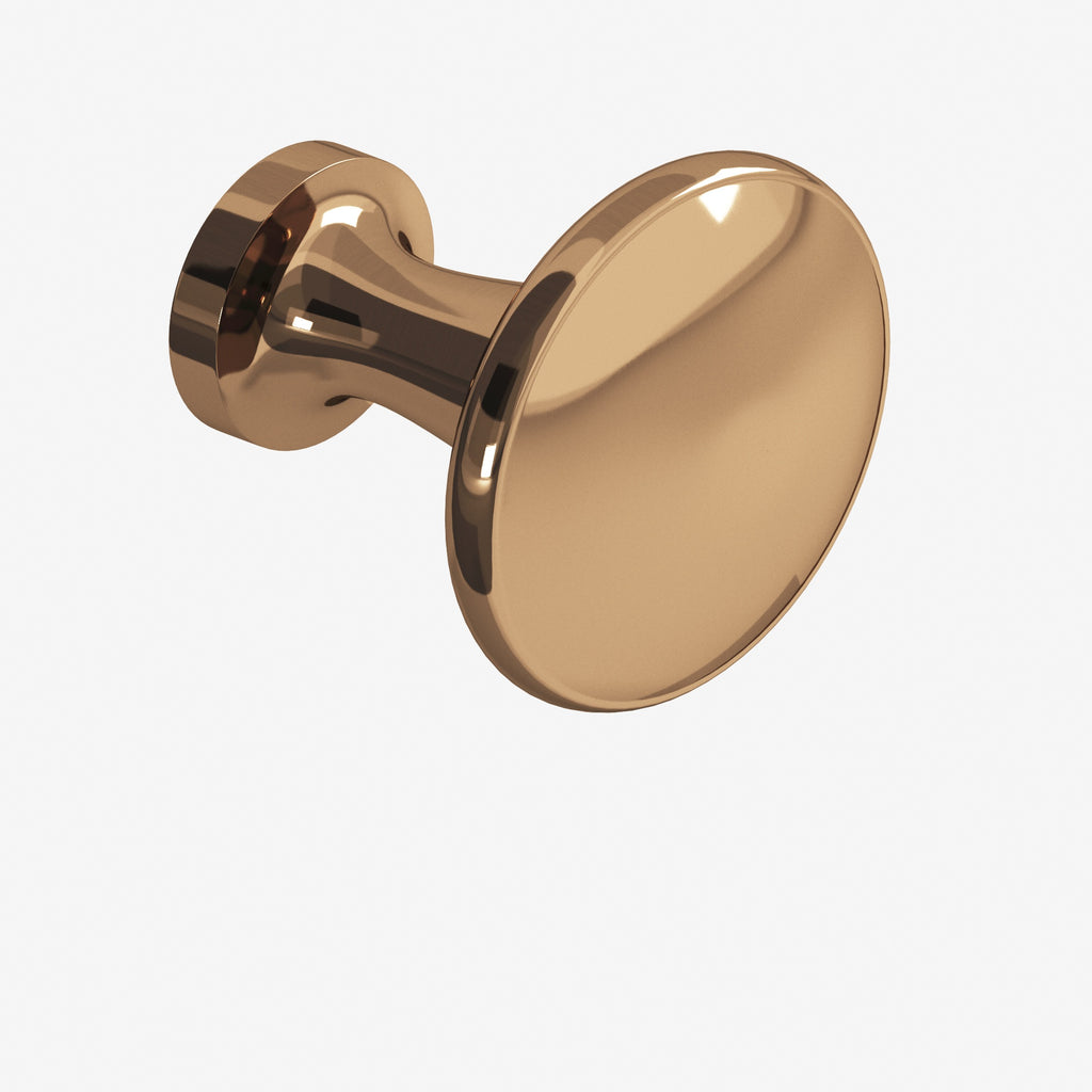 Colonial Bronze Series 140 1.375" Round Cabinet Knob Back-To-Back Shower Kit Polished Bronze / 1.375"