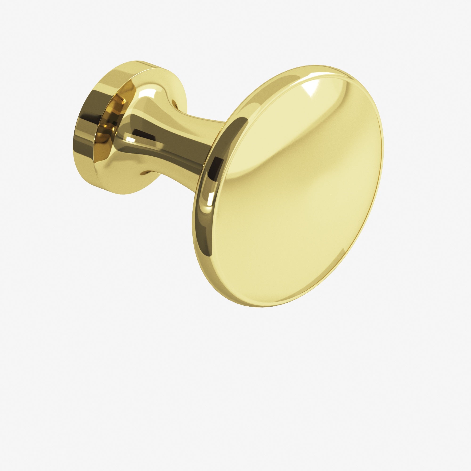 Colonial Bronze Series 140 1.375" Round Cabinet Knob Back-To-Back Shower Kit Polished Brass / 1.375"