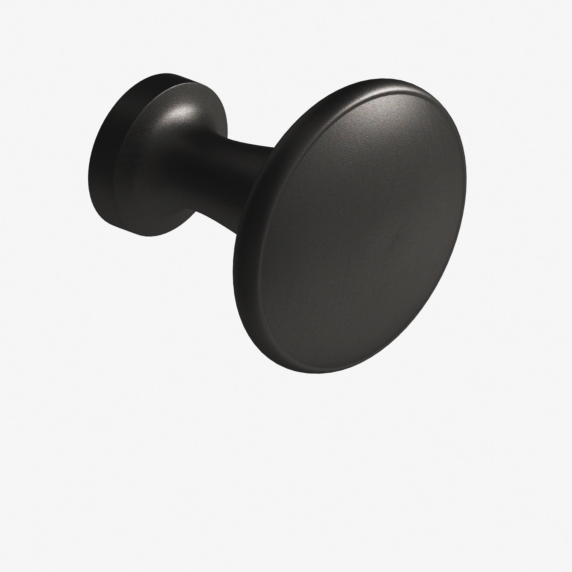 Colonial Bronze Series 140 1.375" Round Cabinet Knob Back-To-Back Shower Kit Frost Black™ / 1.375"