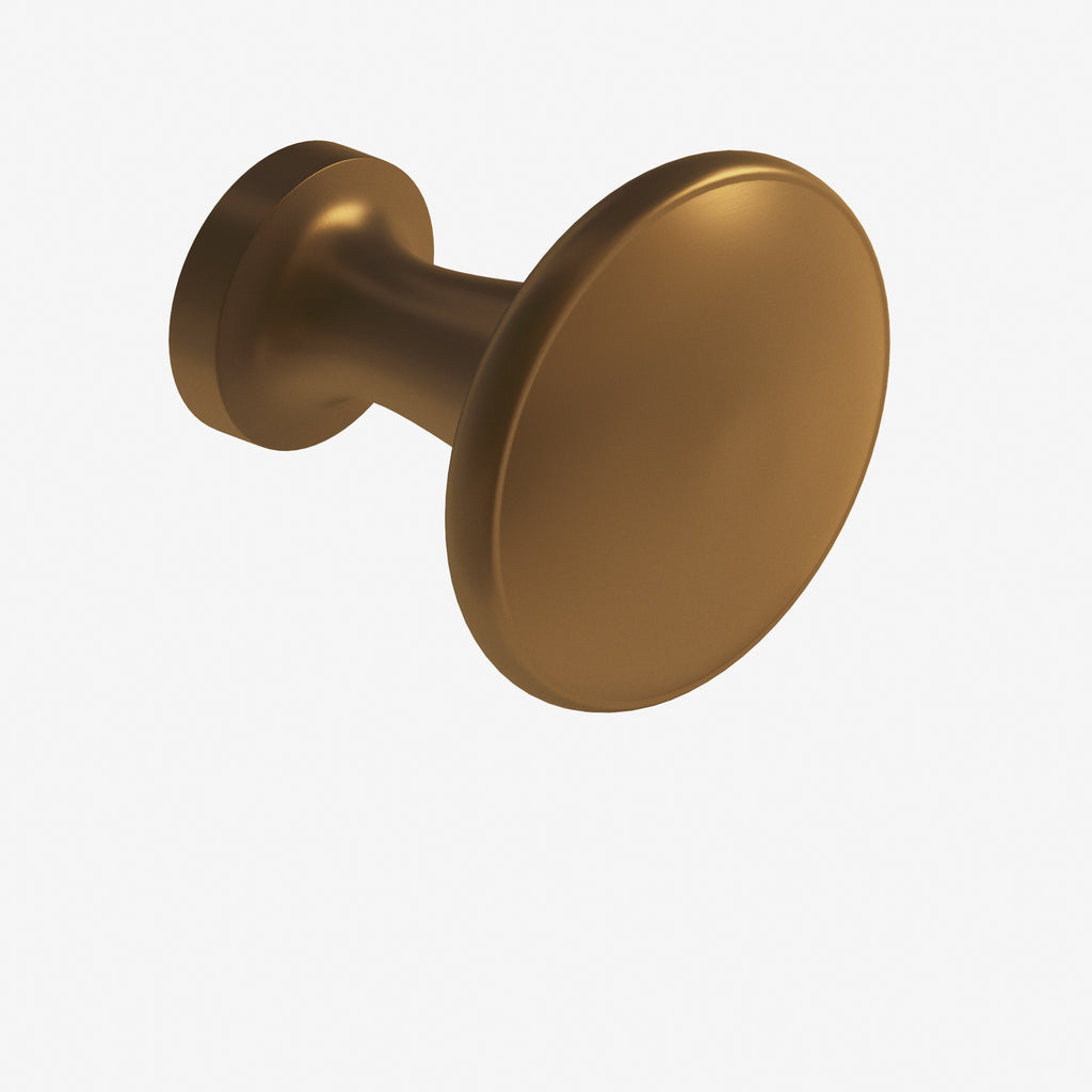 Colonial Bronze Series 140 1.375" Round Cabinet Knob Back-To-Back Shower Kit Matte Light Statuary Bronze / 1.375"