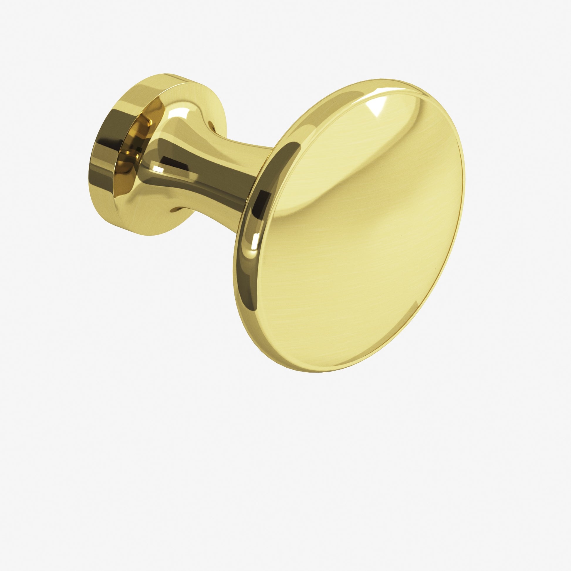 Colonial Bronze Series 137 1.0625" Round Cabinet Knob Unlacquered Polished Brass / 1.0625"