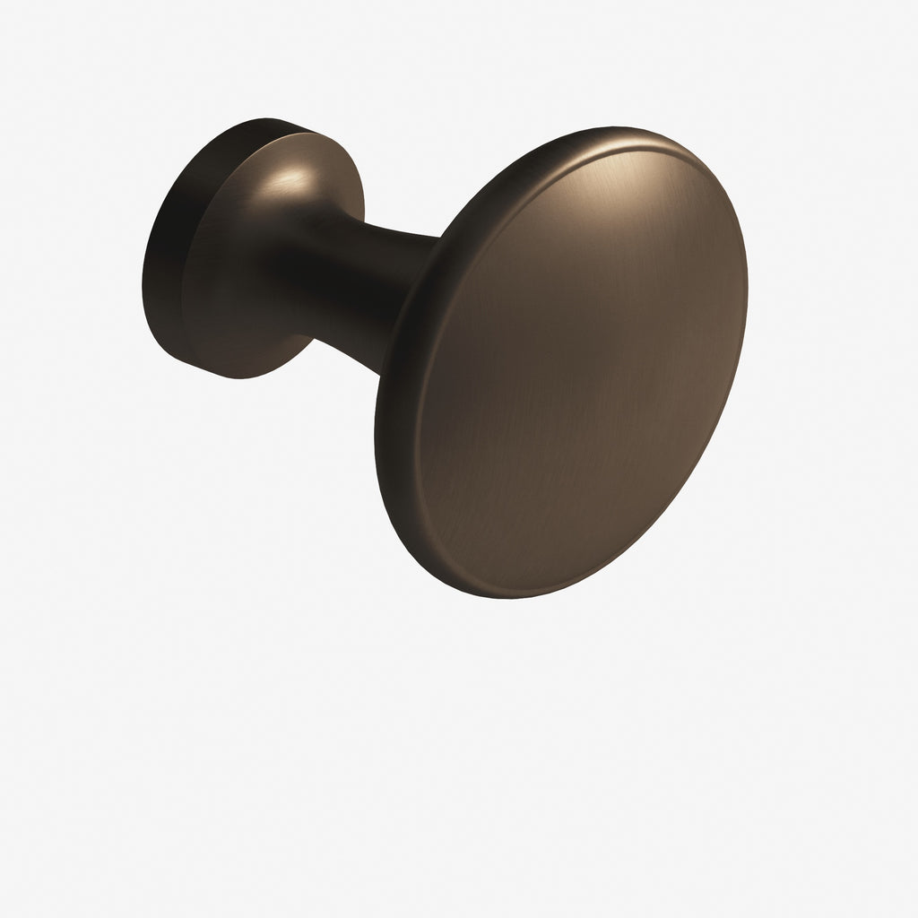 Colonial Bronze Series 140 1.375" Round Cabinet Knob Back-To-Back Shower Kit Heritage Bronze / 1.375"