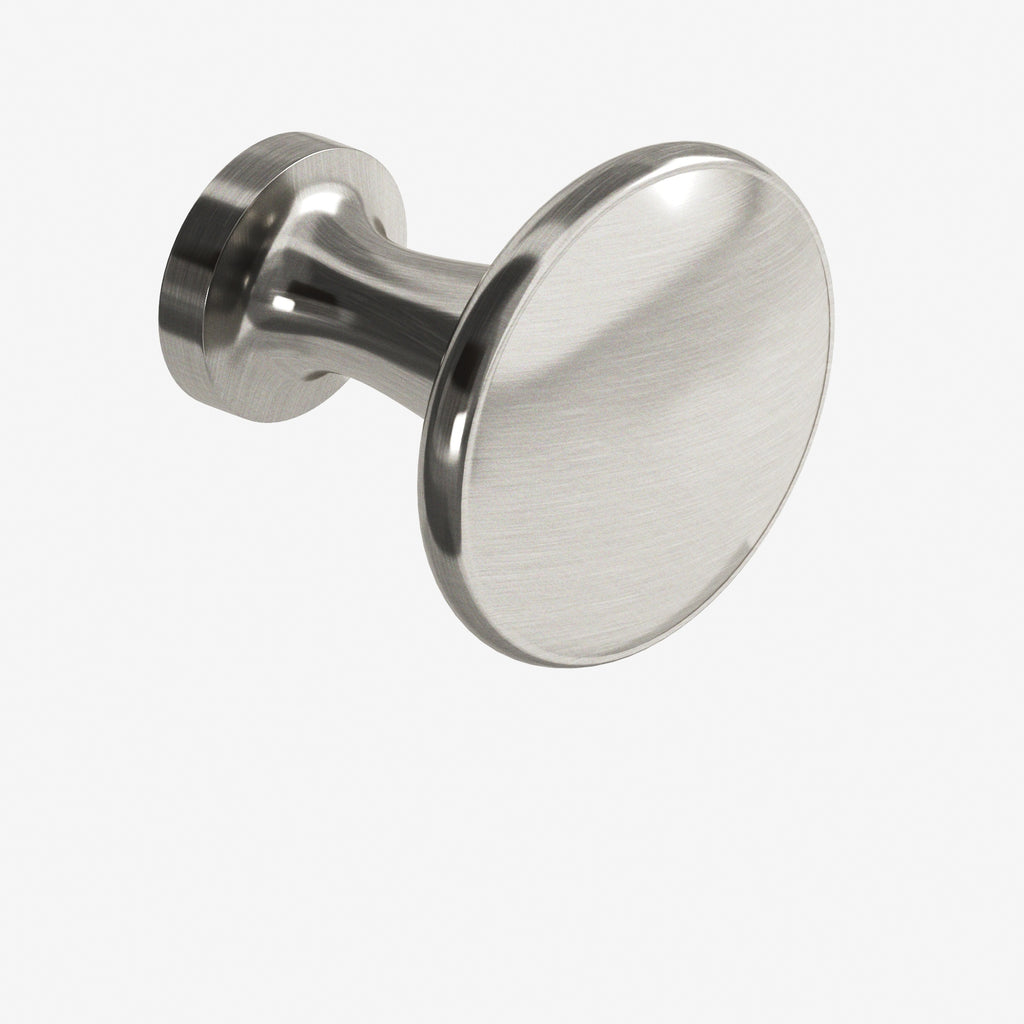 Colonial Bronze Series 140 1.375" Round Cabinet Knob Back-To-Back Shower Kit Satin Nickel / 1.375"