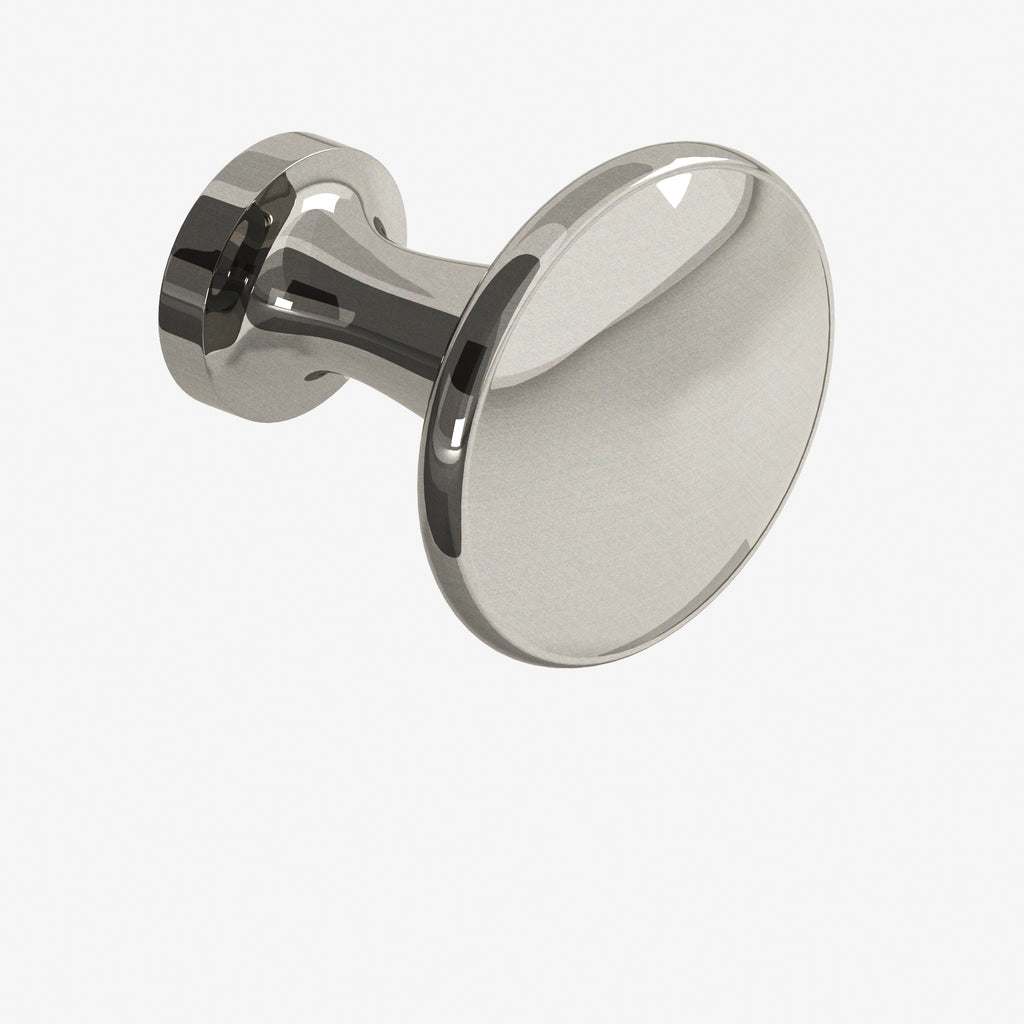 Colonial Bronze Series 140 1.375" Round Cabinet Knob Back-To-Back Shower Kit Nickel Stainless / 1.375"
