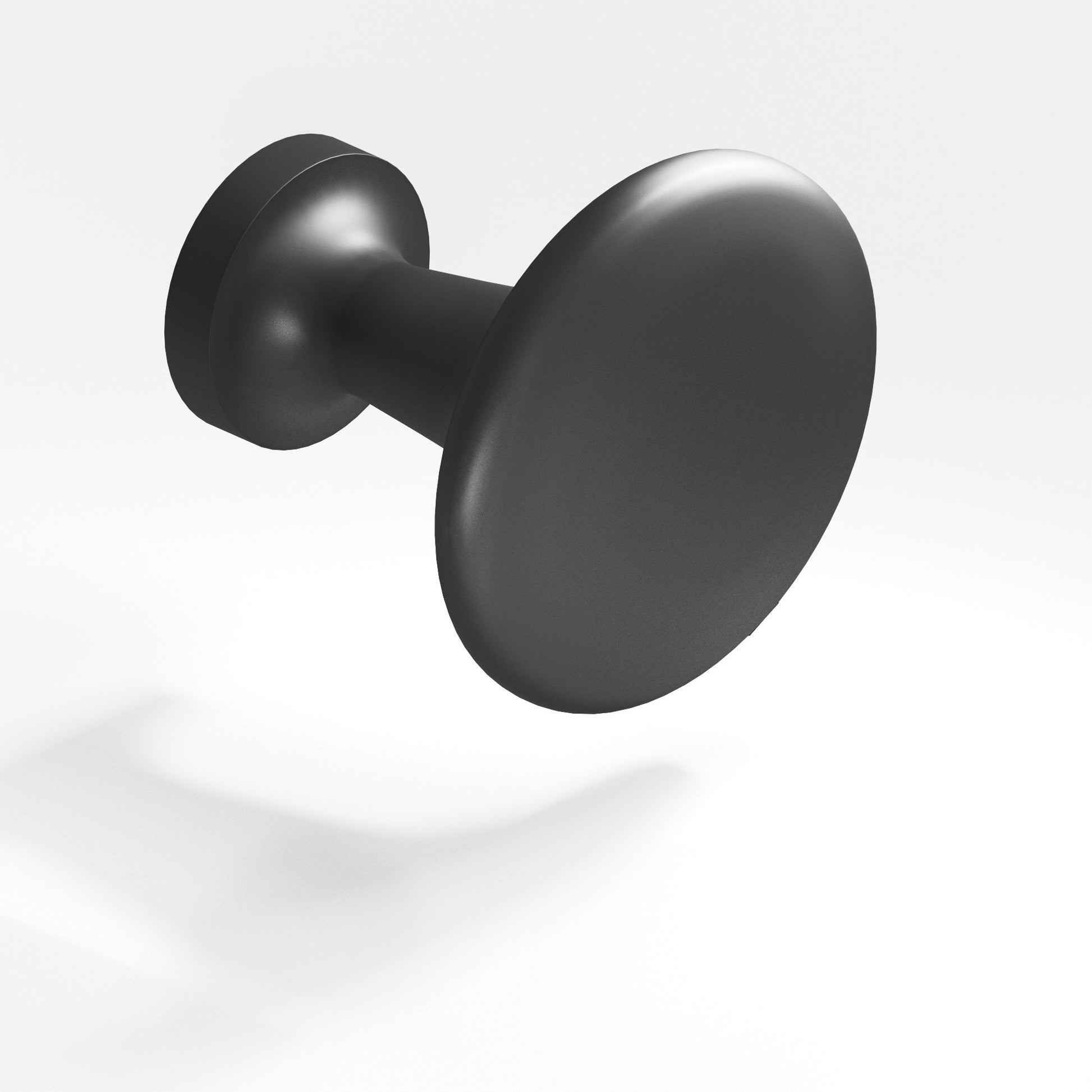 Colonial Bronze Series 140 1.375" Round Cabinet Knob Back-To-Back Shower Kit Matte Graphite / 1.375"