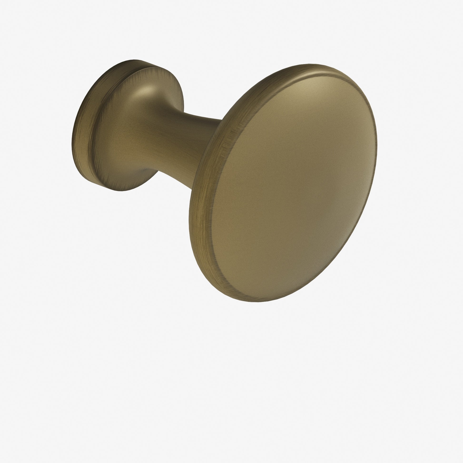 Colonial Bronze Series 140 1.375" Round Cabinet Knob Back-To-Back Shower Kit Matte Antique Satin Brass / 1.375"