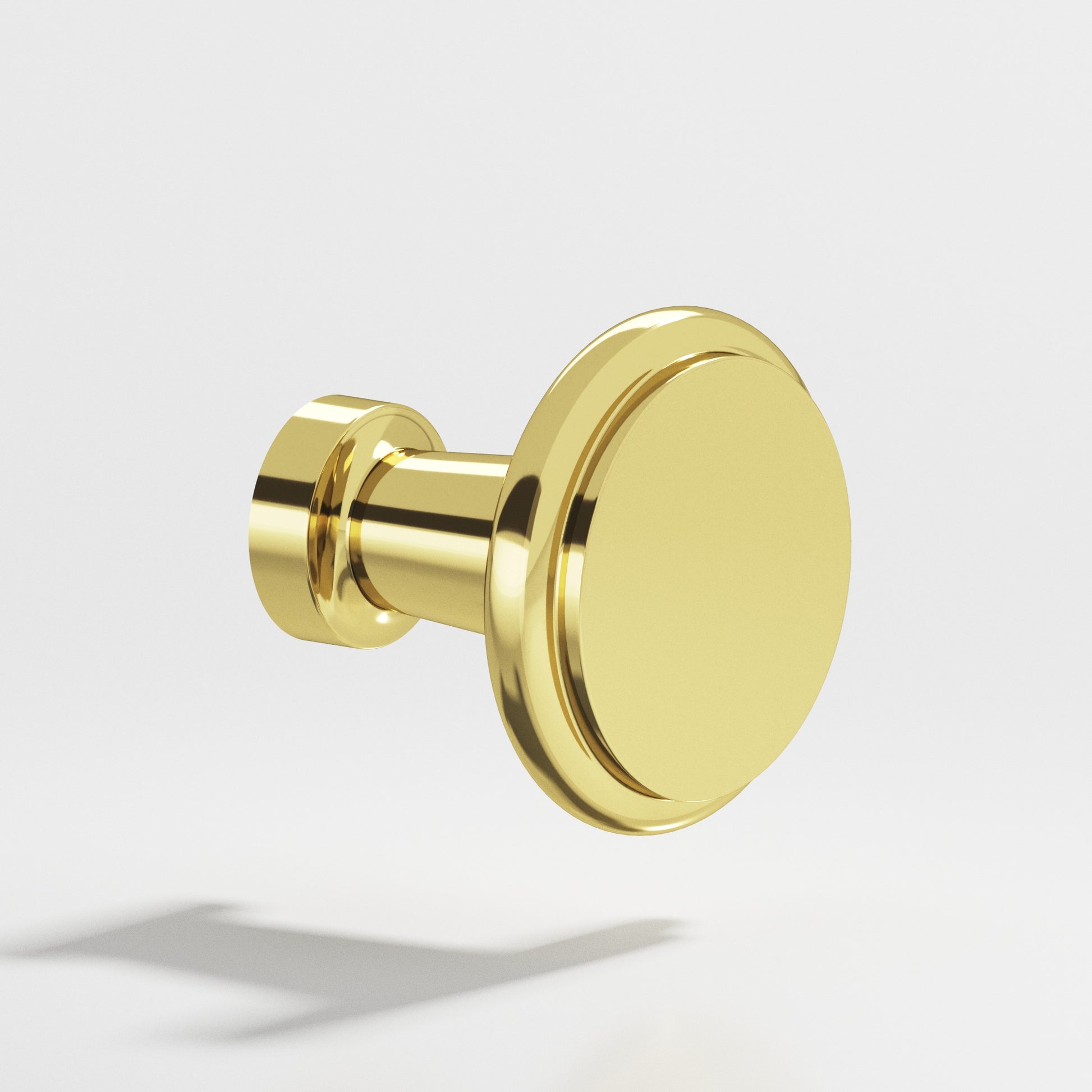 Colonial Bronze Series 138 1.0625" Round Cabinet Knob Polished Brass / 1.0625"