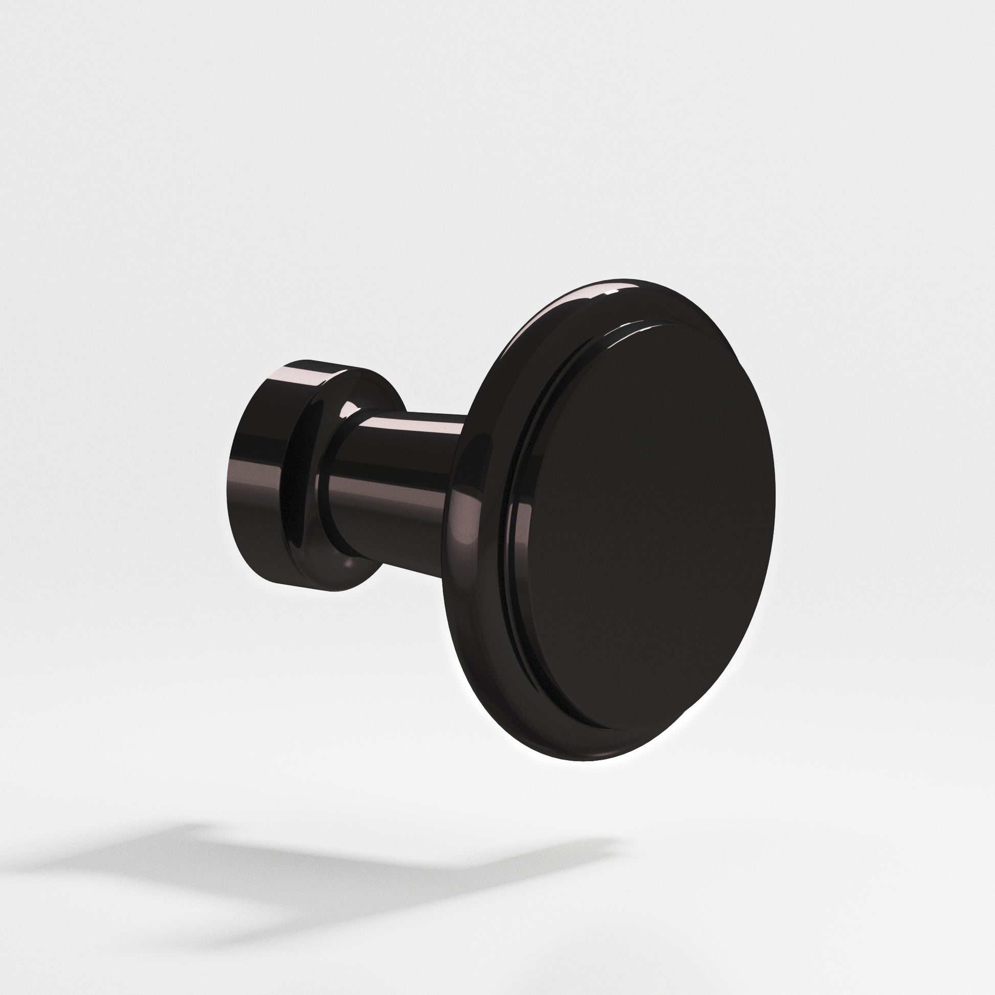 Colonial Bronze Series 138 1.0625" Round Cabinet Knob Satin Black / 1.0625"