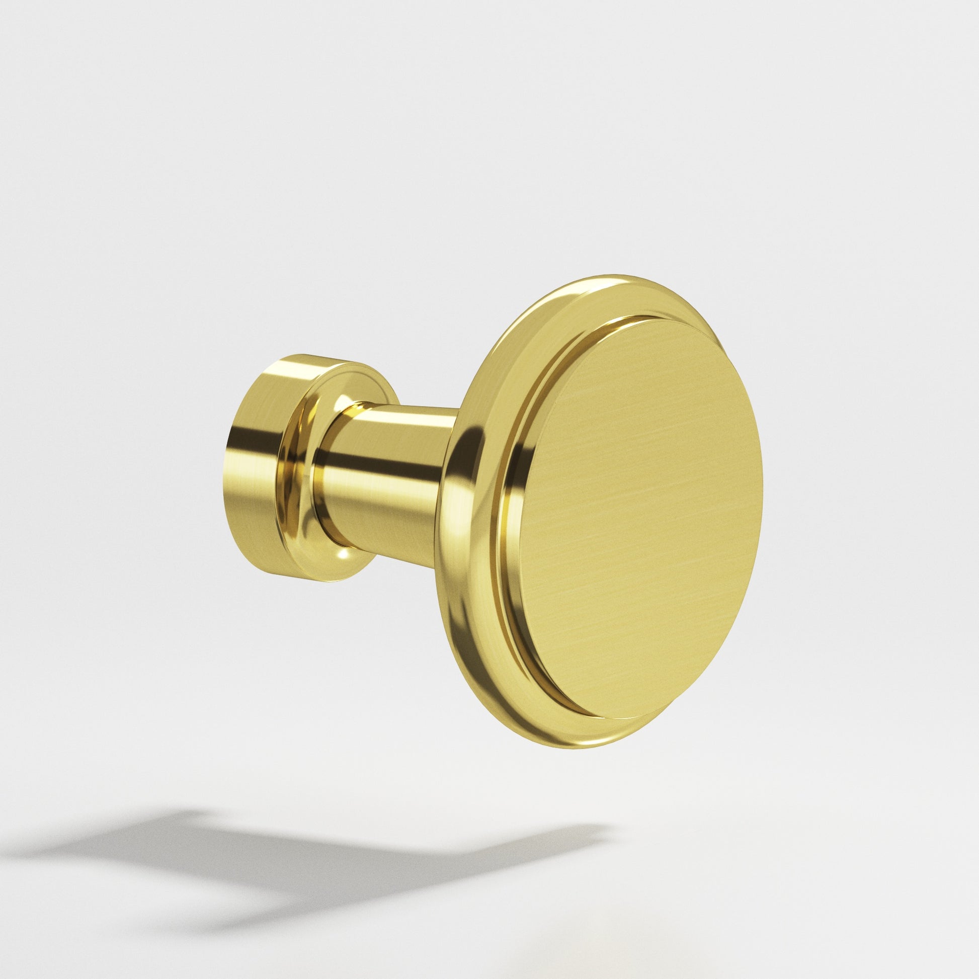 Colonial Bronze Series 138 1.0625" Round Cabinet Knob Unlacquered Polished Brass / 1.0625"