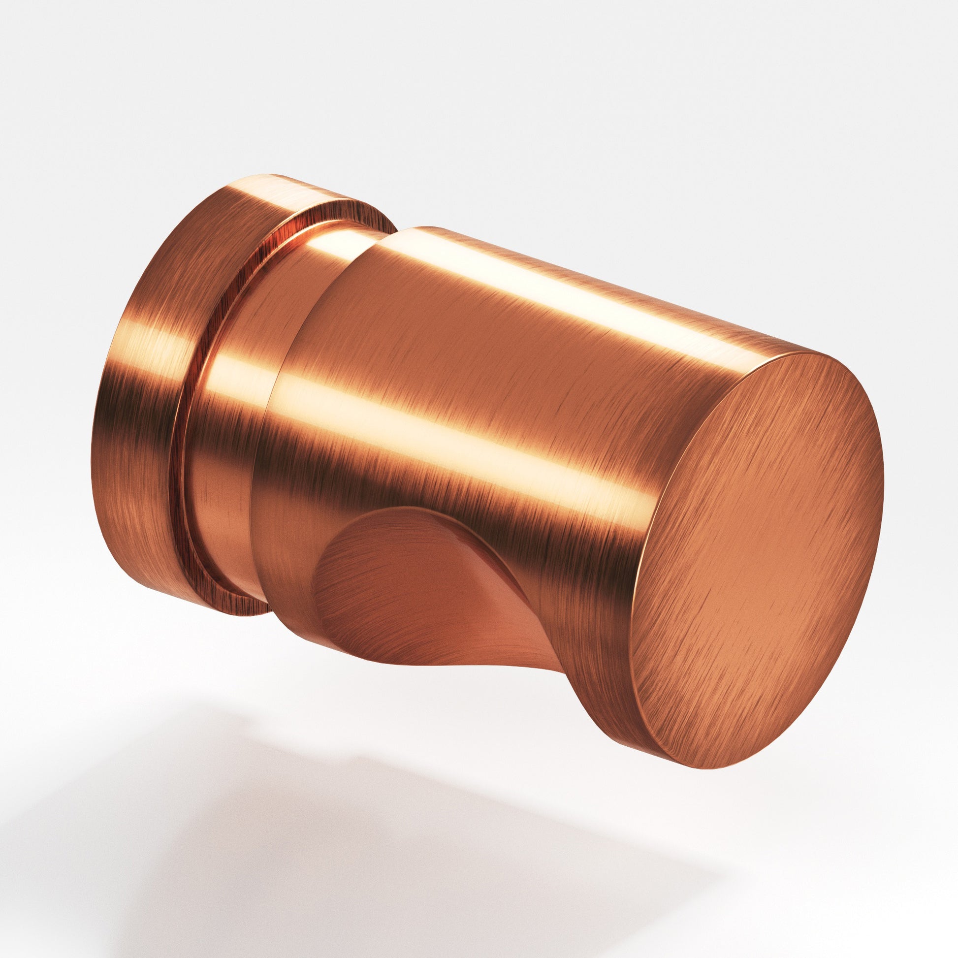 Colonial Bronze Series 142 .75" Round Grooved Cabinet Knob Back-To-Back Shower Kit Antique Copper / .75"