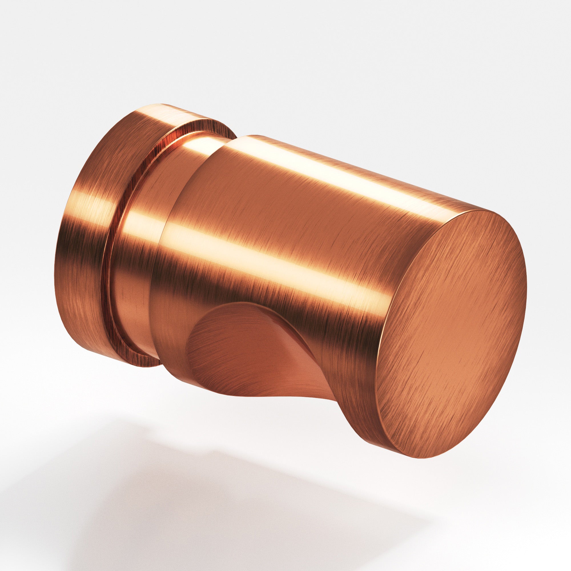 Colonial Bronze Series 142 .75" Round Grooved Cabinet Knob Back-To-Back Shower Kit Antique Copper / .75"