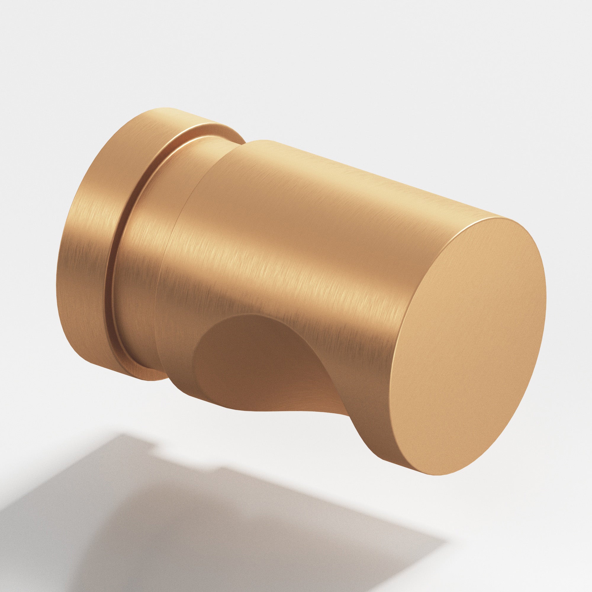 Colonial Bronze Series 143 1" Round Grooved Cabinet Knob Back-To-Back Shower Kit Matte Satin Bronze / 1"