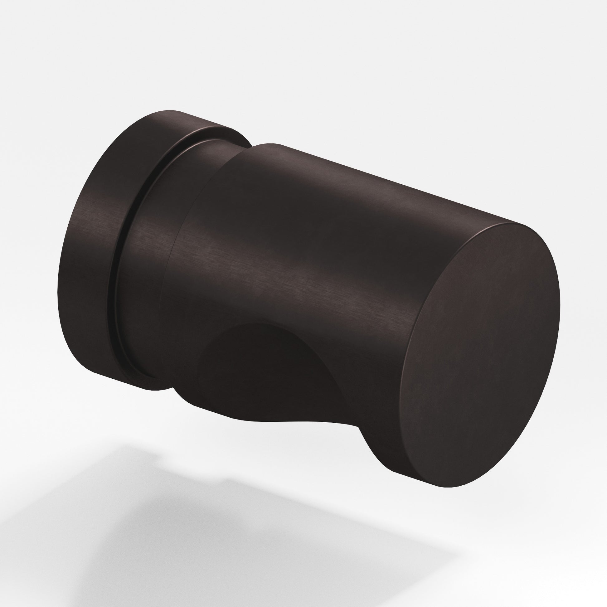 Colonial Bronze Series 143 1" Round Grooved Cabinet Knob Back-To-Back Shower Kit Matte Dark Statuary Bronze / 1"