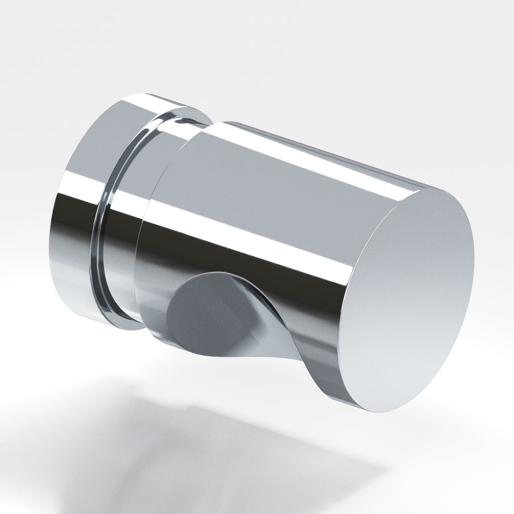 Colonial Bronze Series 142 .75" Round Grooved Cabinet Knob Back-To-Back Shower Kit Polished Chrome / .75"