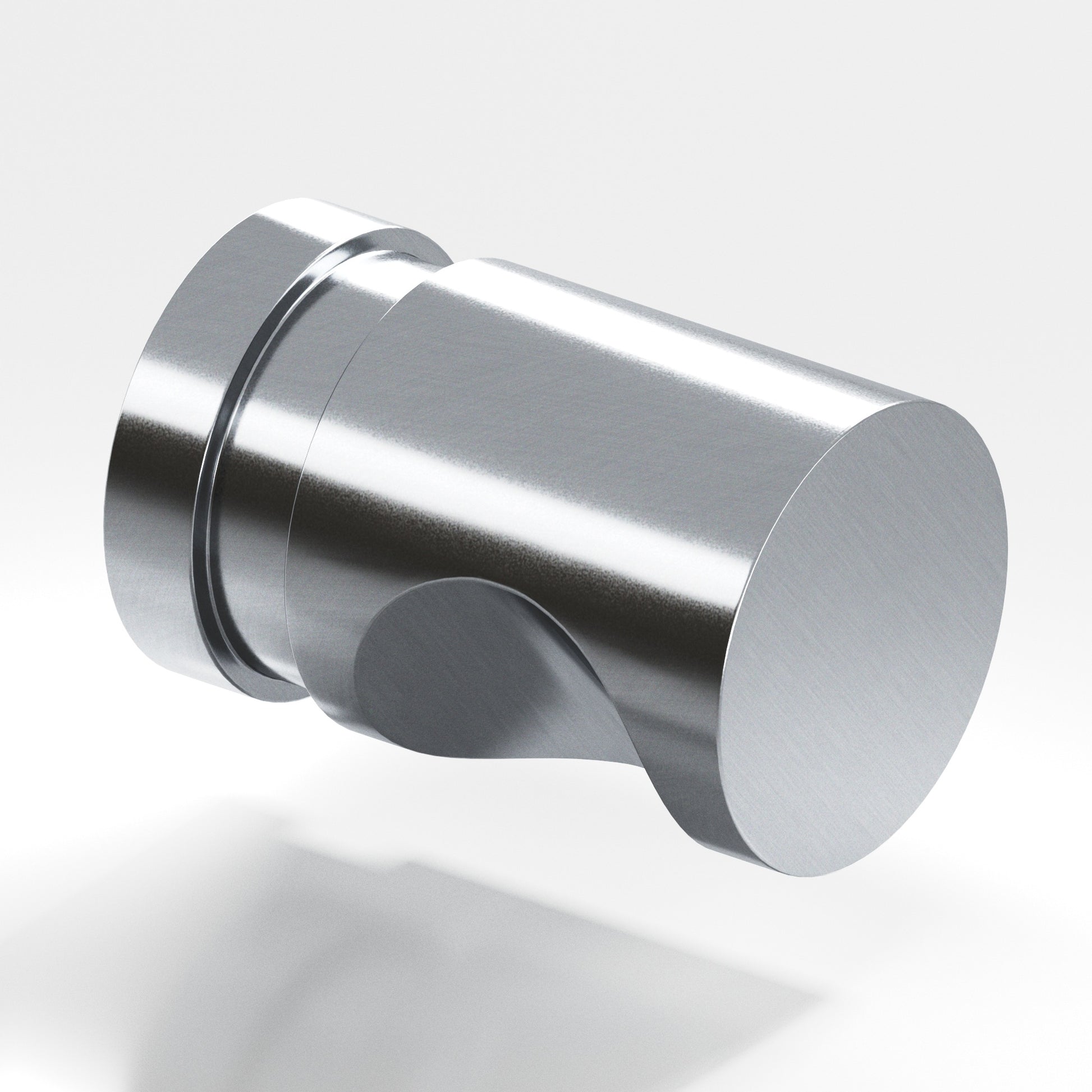 Colonial Bronze Series 141 .5" Round Grooved Cabinet Knob Satin Chrome / .5"