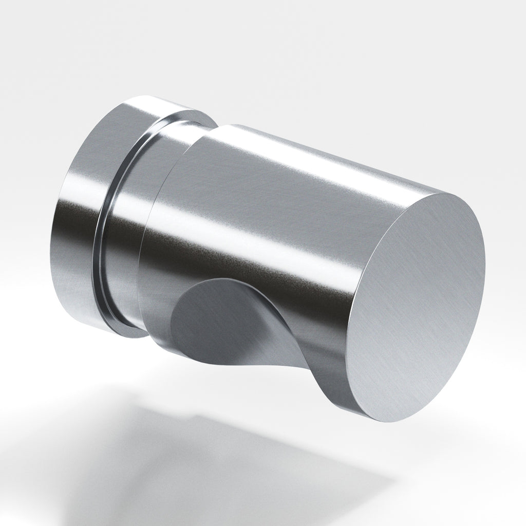 Colonial Bronze Series 142 .75" Round Grooved Cabinet Knob Back-To-Back Shower Kit Satin Chrome / .75"