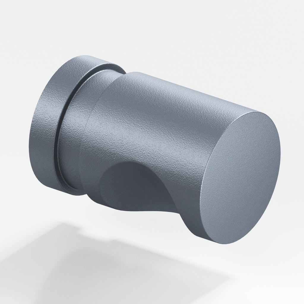 Colonial Bronze Series 142 .75" Round Grooved Cabinet Knob Back-To-Back Shower Kit Frost Chrome™ / .75"