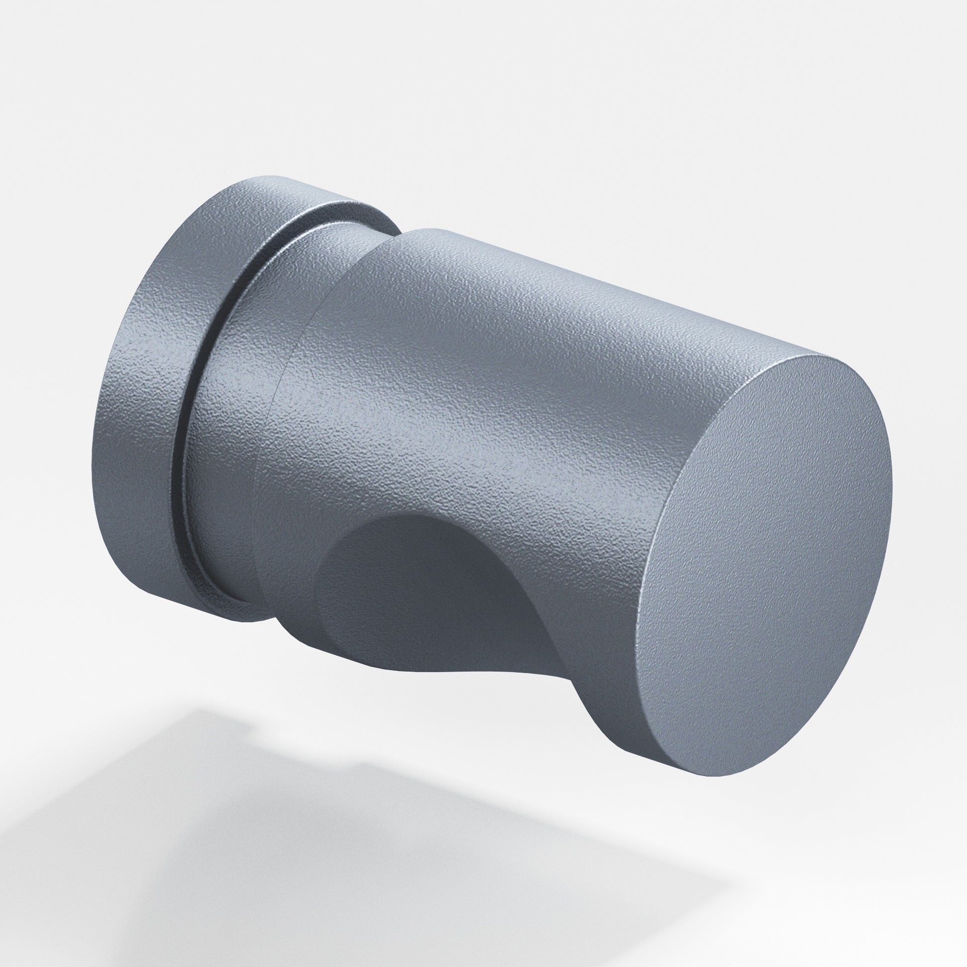 Colonial Bronze Series 143 1" Round Grooved Cabinet Knob Back-To-Back Shower Kit Frost Chrome™ / 1"