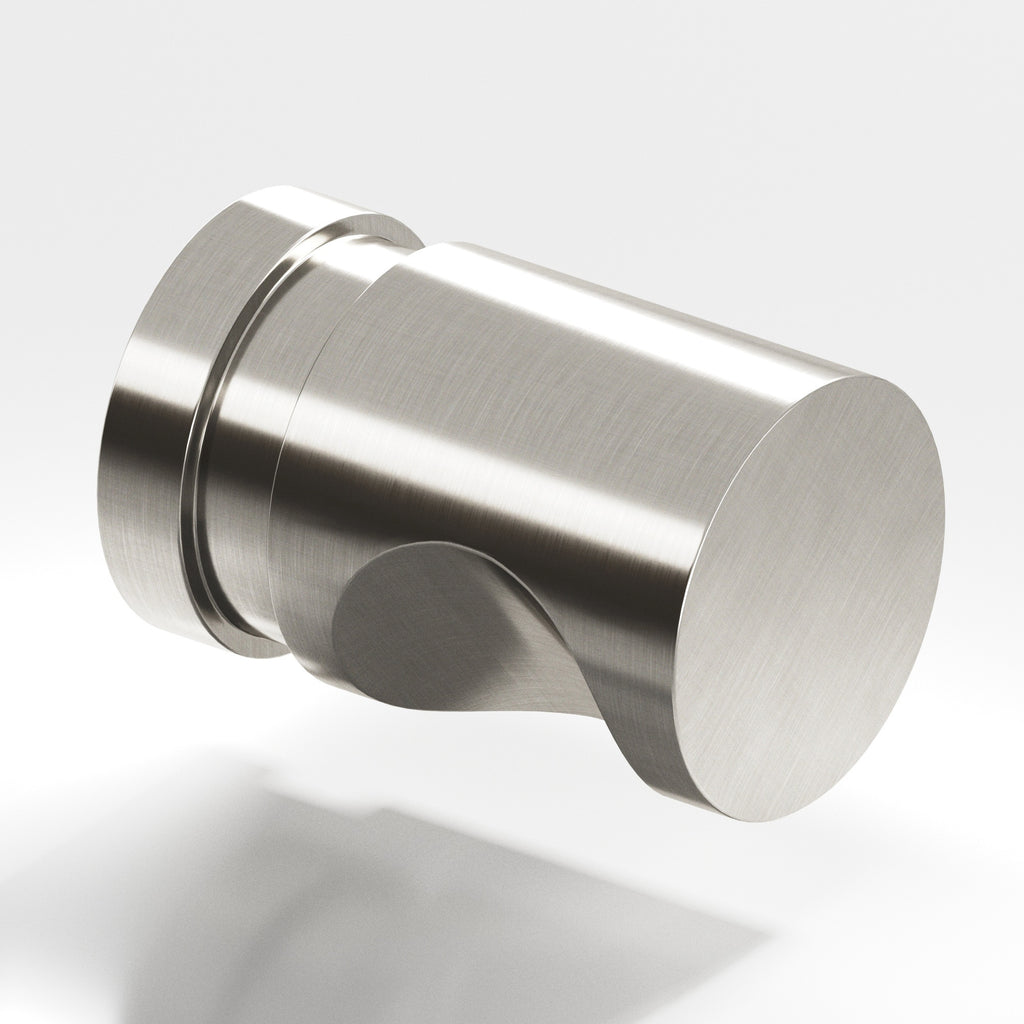 Colonial Bronze Series 142 .75" Round Grooved Cabinet Knob Back-To-Back Shower Kit Satin Nickel / .75"