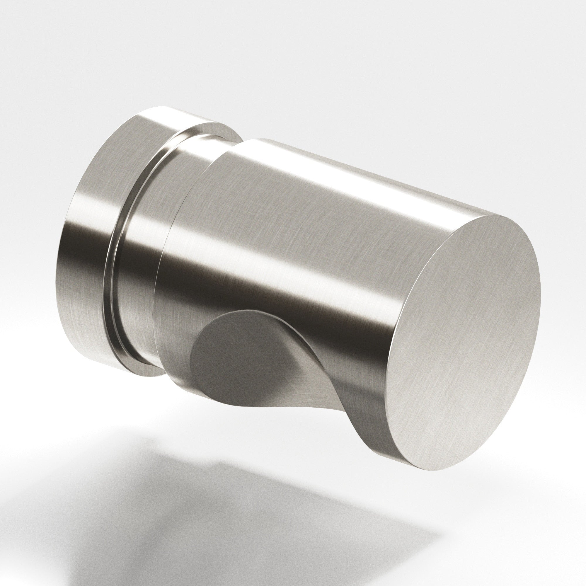 Colonial Bronze Series 143 1" Round Grooved Cabinet Knob Back-To-Back Shower Kit Satin Nickel / 1"