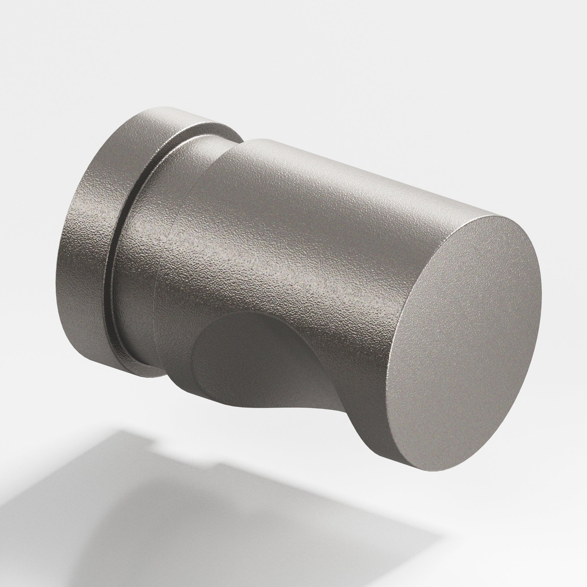 Colonial Bronze Series 143 1" Round Grooved Cabinet Knob Back-To-Back Shower Kit Frost Nickel™ / 1"