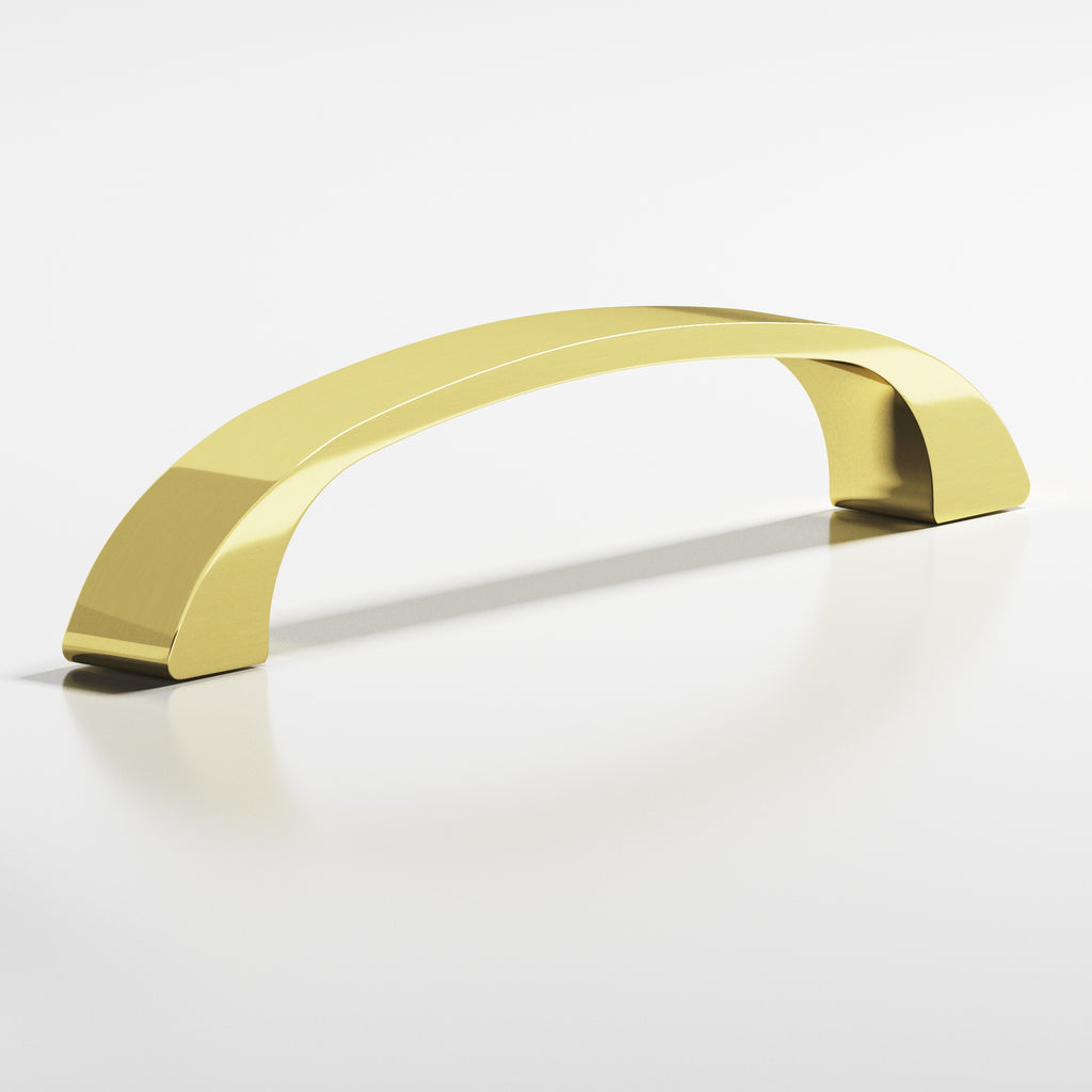 Colonial Bronze Series 165 3.5" Bow Cabinet Pull Unlacquered Polished Brass / 3.5"