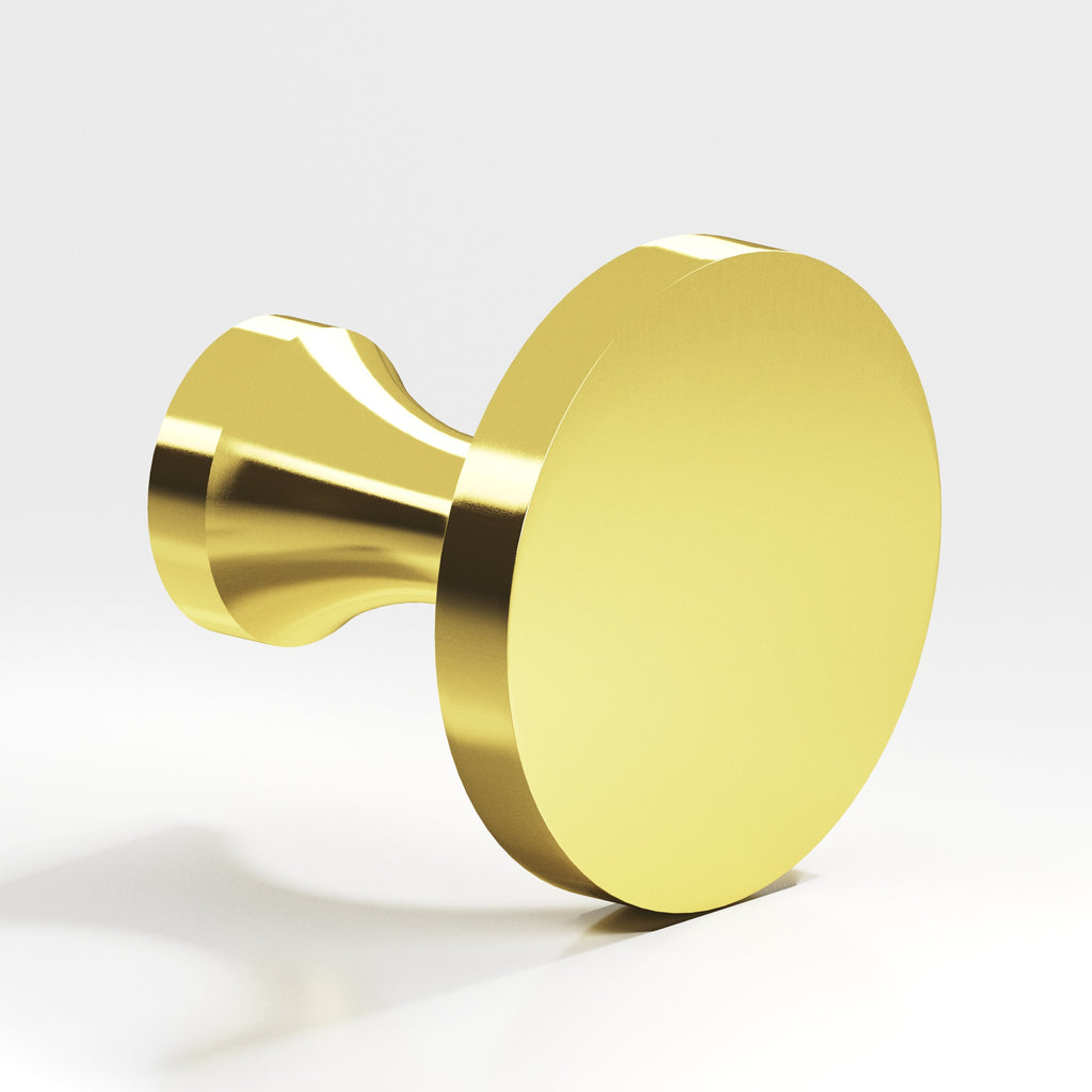 Colonial Bronze Series 172 1.5" Round Cabinet Knob Back-To-Back Shower Kit French Gold / 1.5"
