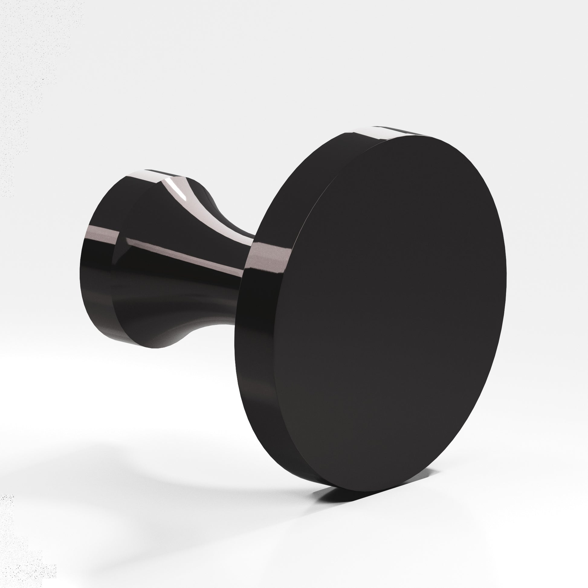 Colonial Bronze Series 172 1.5" Round Cabinet Knob Back-To-Back Shower Kit Satin Black / 1.5"