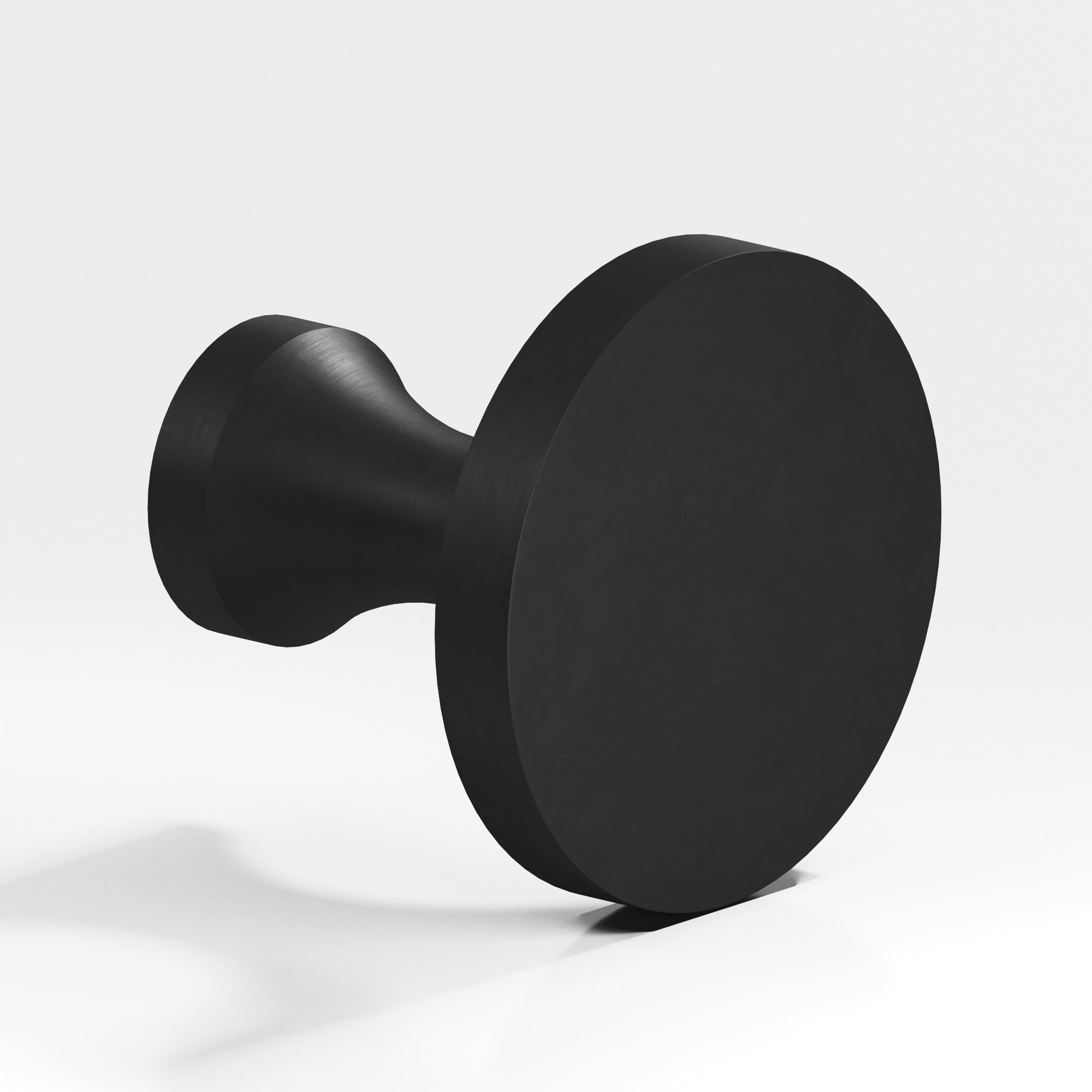 Colonial Bronze Series 172 1.5" Round Cabinet Knob Back-To-Back Shower Kit Matte Satin Black / 1.5"
