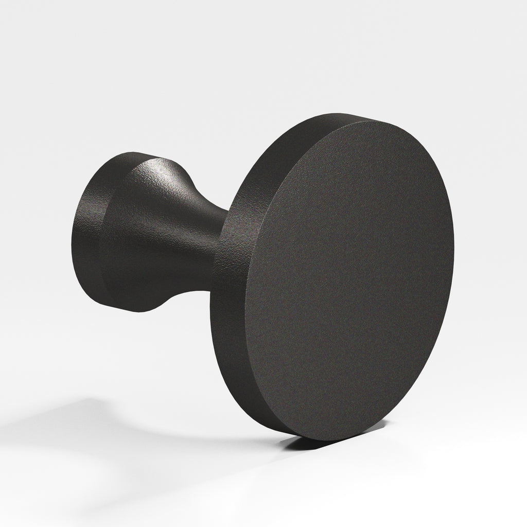 Colonial Bronze Series 172 1.5" Round Cabinet Knob Back-To-Back Shower Kit Frost Black™ / 1.5"