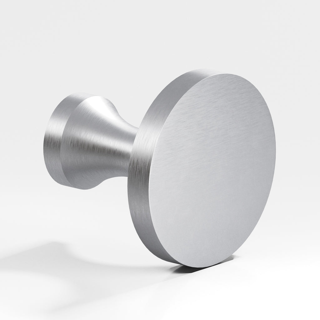 Colonial Bronze Series 172 1.5" Round Cabinet Knob Back-To-Back Shower Kit Matte Satin Chrome / 1.5"