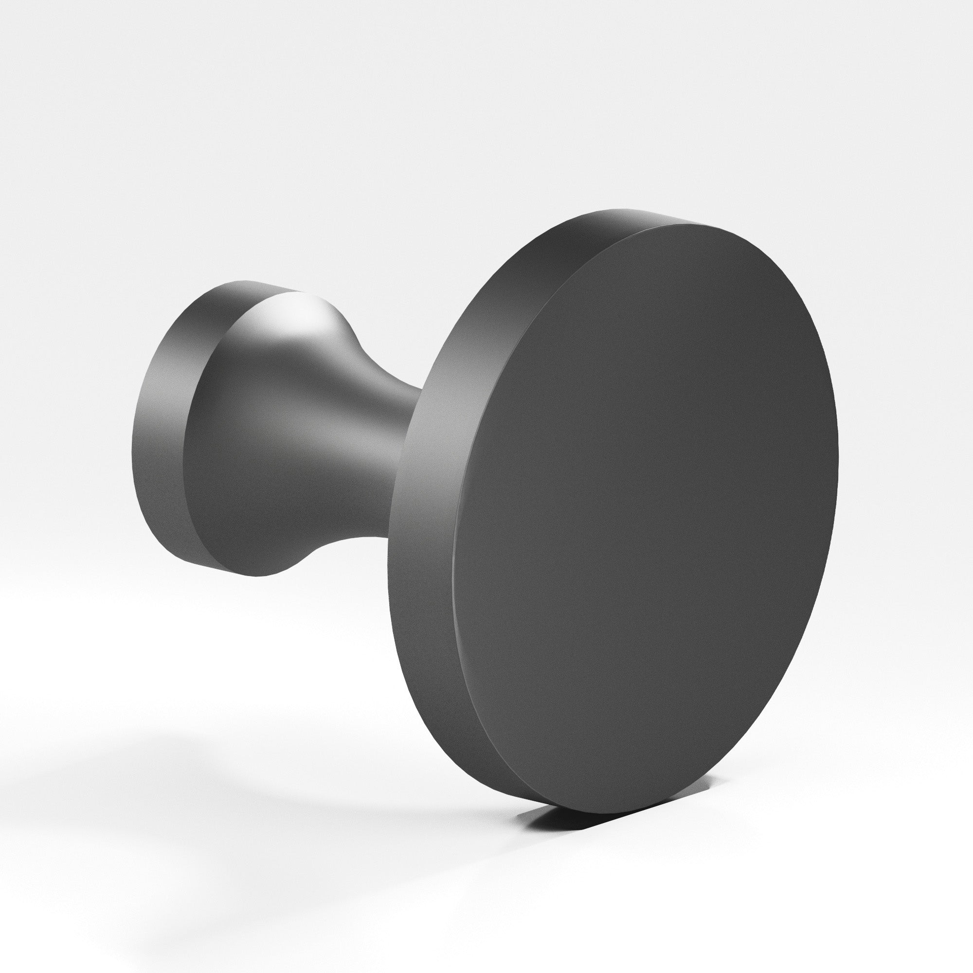 Colonial Bronze Series 172 1.5" Round Cabinet Knob Back-To-Back Shower Kit Matte Graphite / 1.5"