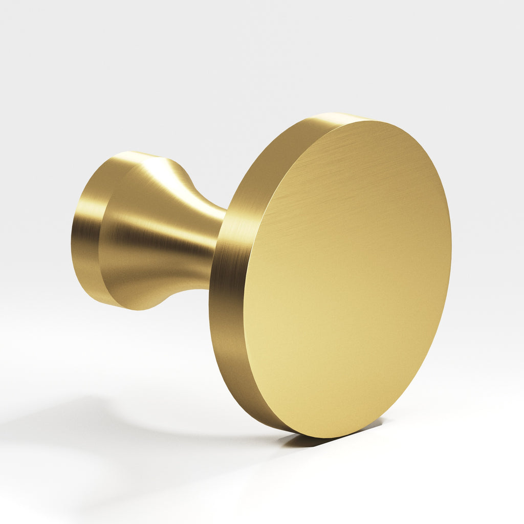 Colonial Bronze Series 172 1.5" Round Cabinet Knob Back-To-Back Shower Kit Unlacquered Satin Brass / 1.5"