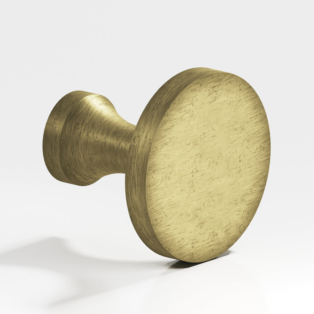Colonial Bronze Series 171 1.125" Round Cabinet Knob Distressed Antique Brass / 1.125"