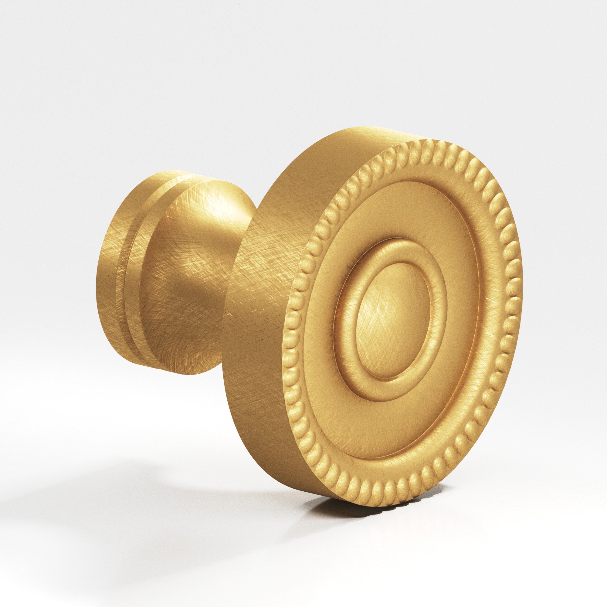 Colonial Bronze Series 173 1.125" Round Beaded Cabinet Knob Weathered Brass / 1.125"