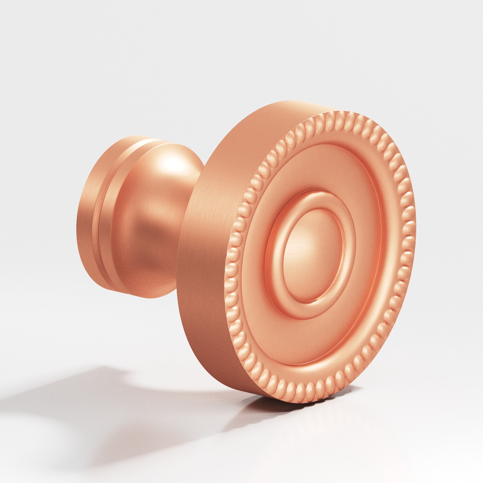 Colonial Bronze Series 173 1.125" Round Beaded Cabinet Knob Matte Satin Copper / 1.125"