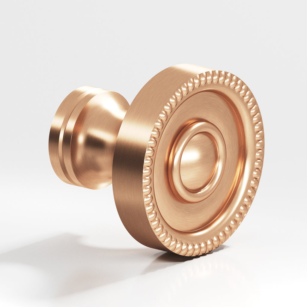 Colonial Bronze Series 173 1.125" Round Beaded Cabinet Knob Satin Bronze / 1.125"
