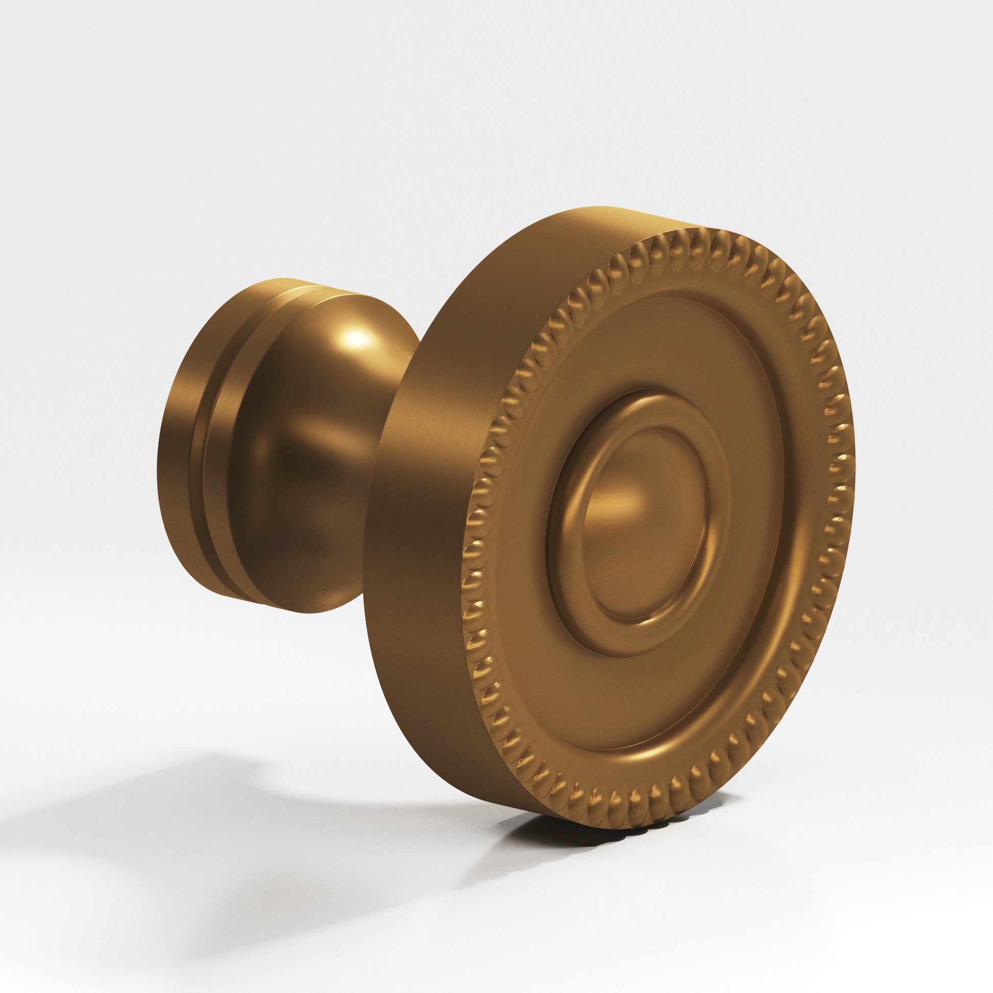 Colonial Bronze Series 173 1.125" Round Beaded Cabinet Knob Matte Light Statuary Bronze / 1.125"