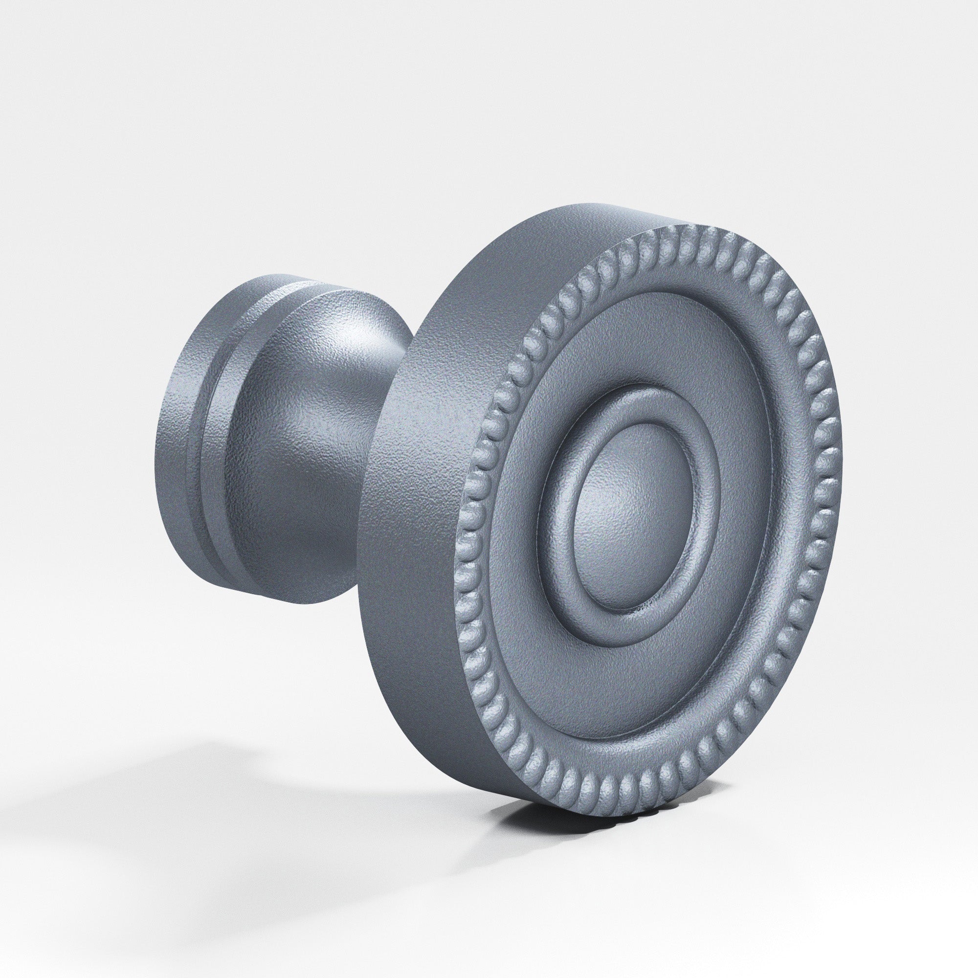 Colonial Bronze Series 174 1.25" Round Beaded Cabinet Knob Back-To-Back Shower Kit Frost Chrome™ / 1.25"