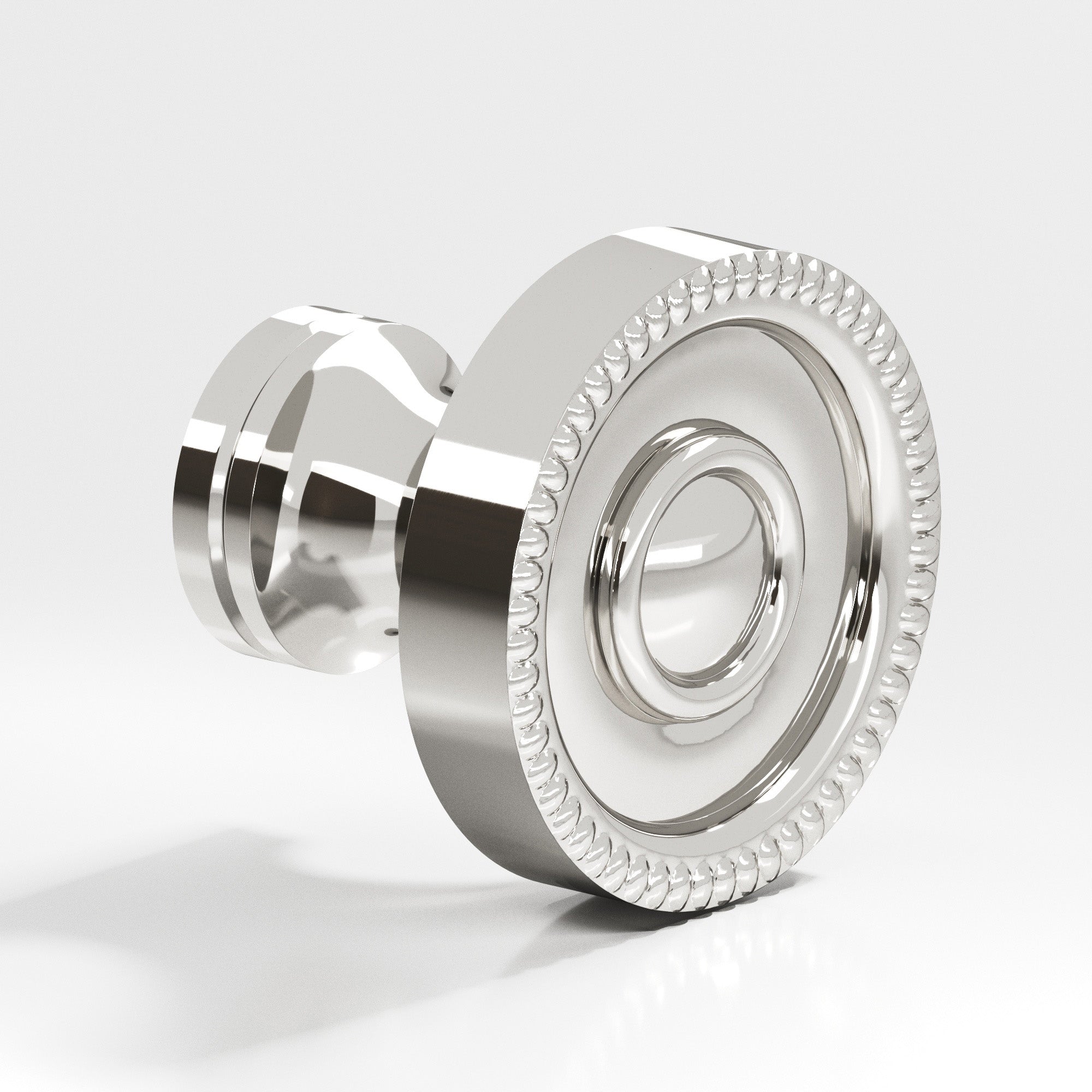 Colonial Bronze Series 173 1.125" Round Beaded Cabinet Knob Polished Nickel / 1.125"