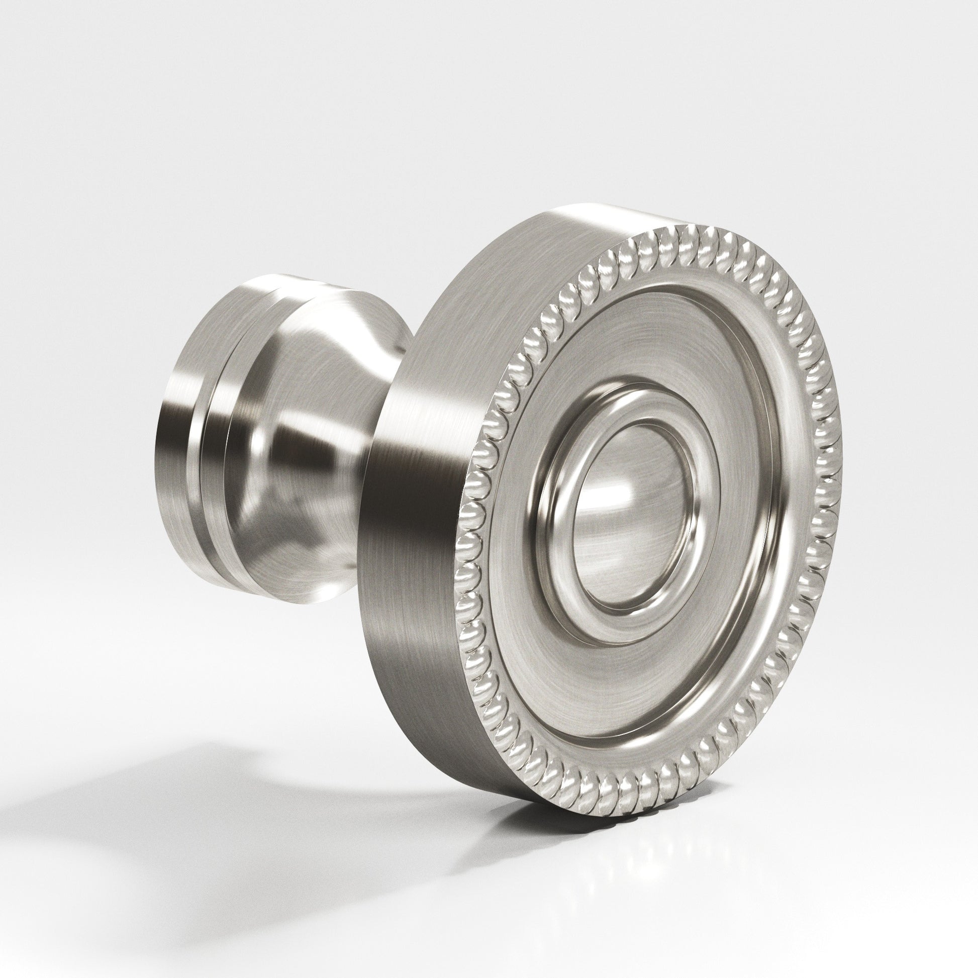 Colonial Bronze Series 173 1.125" Round Beaded Cabinet Knob Satin Nickel / 1.125"