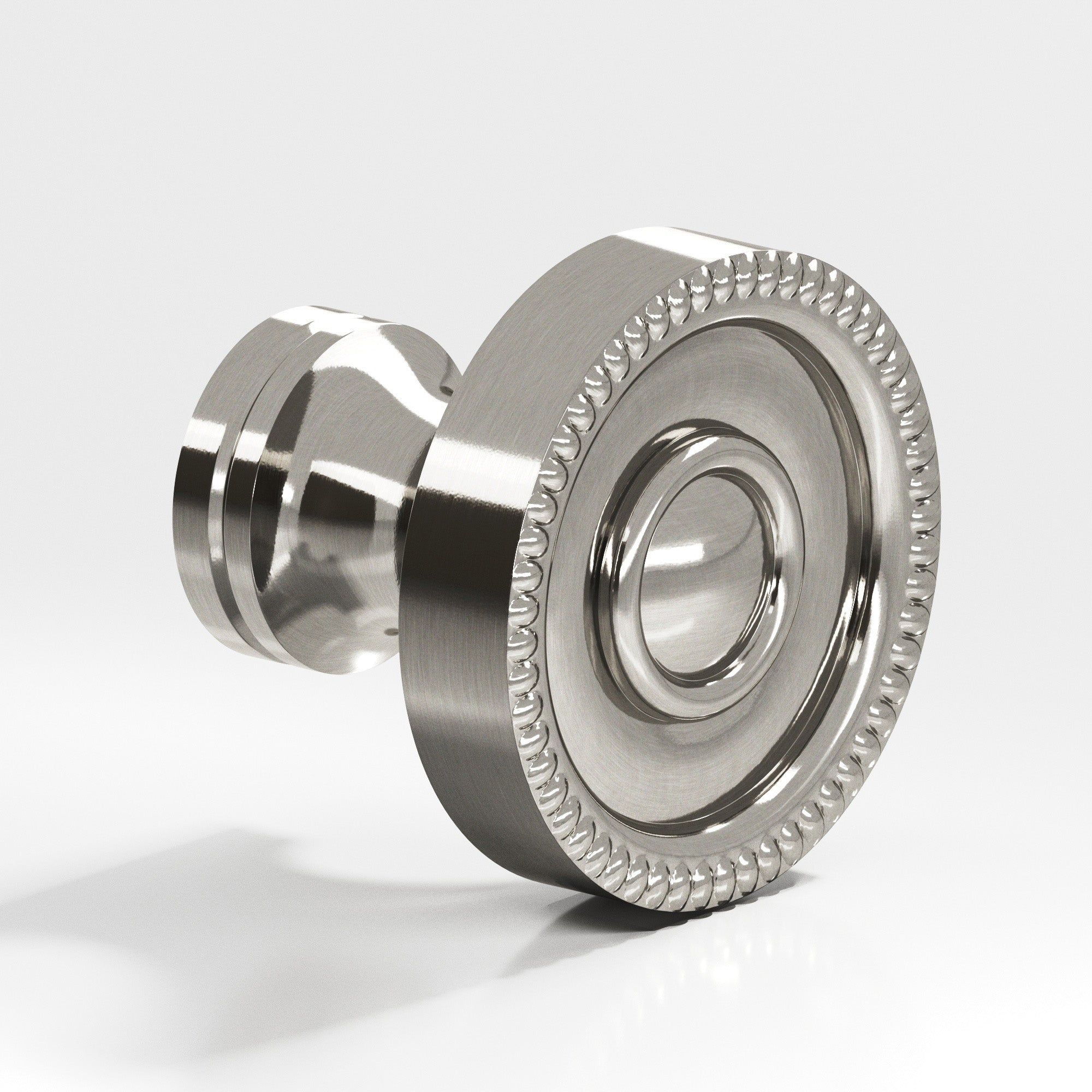 Colonial Bronze Series 173 1.125" Round Beaded Cabinet Knob Nickel Stainless / 1.125"