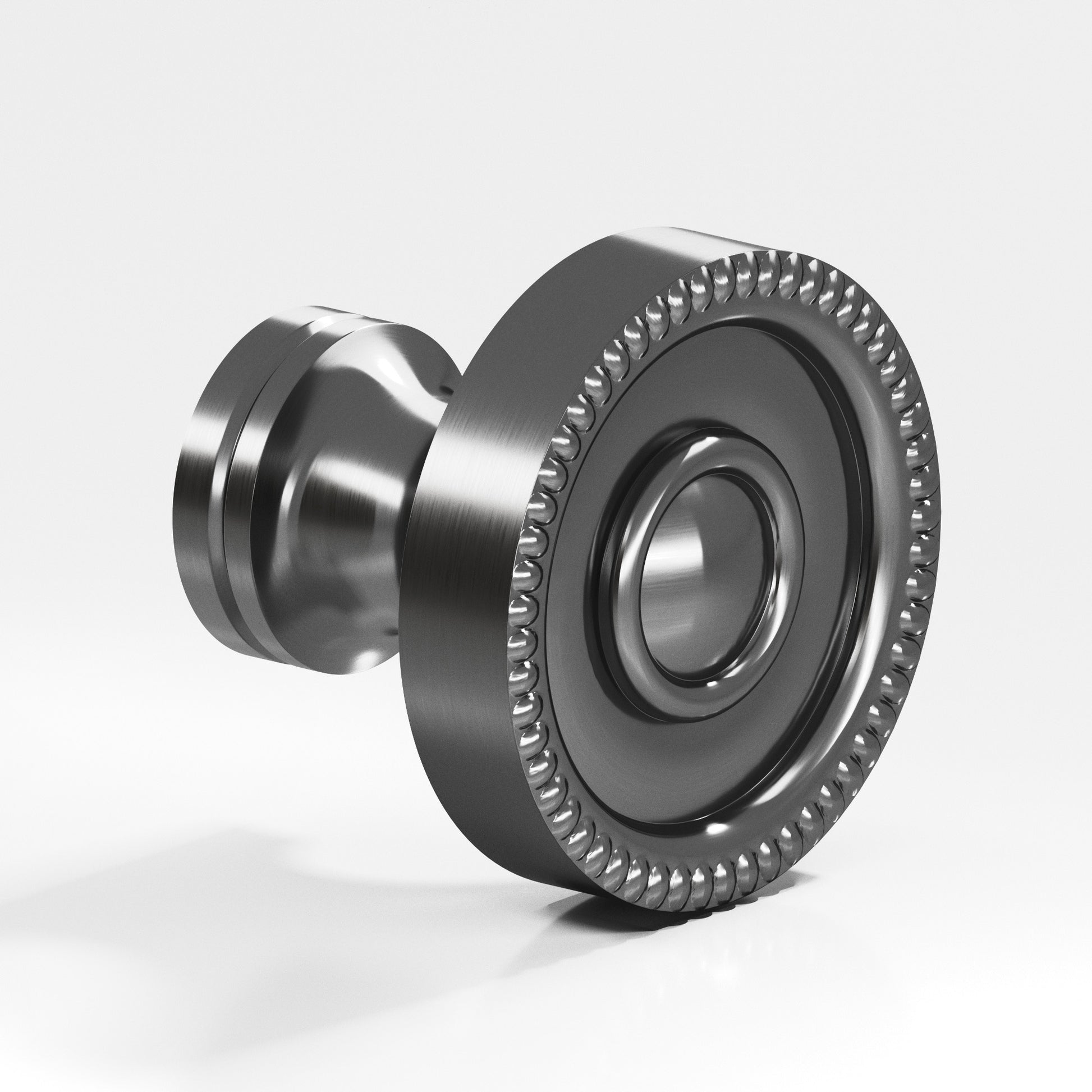 Colonial Bronze Series 174 1.25" Round Beaded Cabinet Knob Back-To-Back Shower Kit Graphite / 1.25"