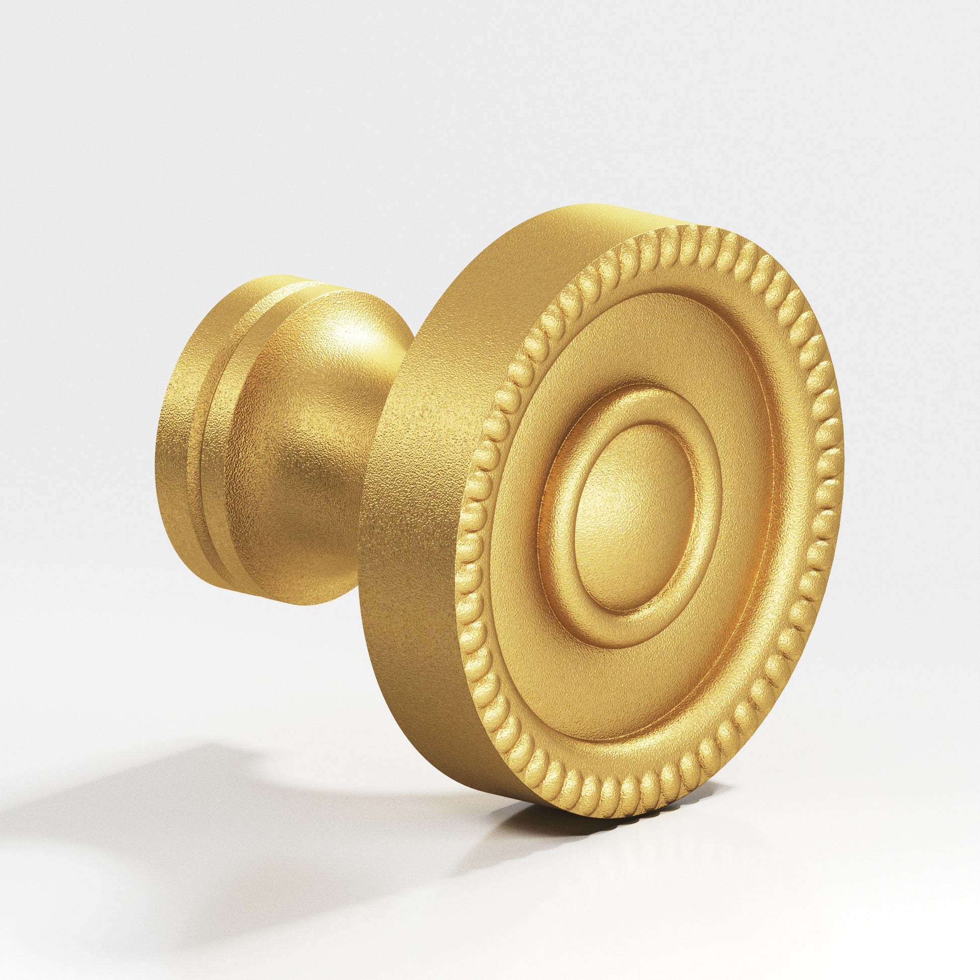 Colonial Bronze Series 173 1.125" Round Beaded Cabinet Knob Frost Brass™ / 1.125"
