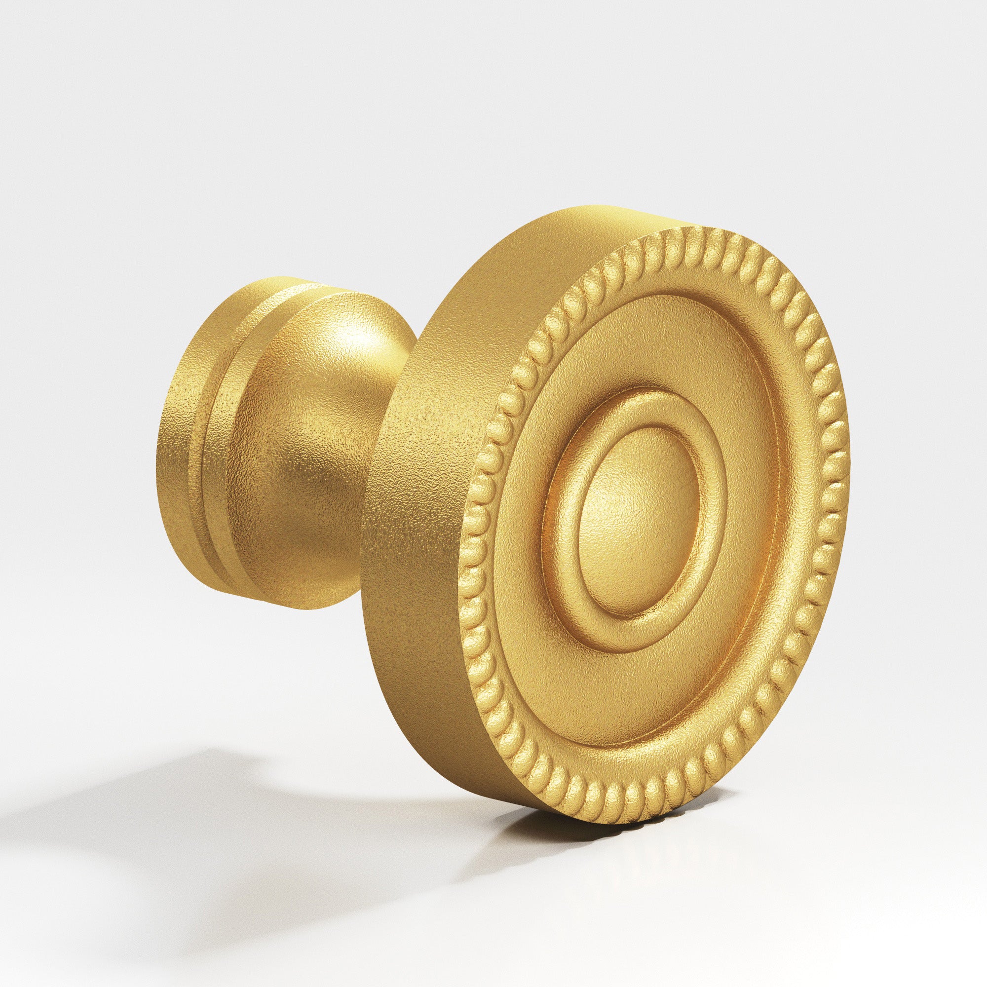 Colonial Bronze Series 173 1.125" Round Beaded Cabinet Knob Frost Brass™ / 1.125"