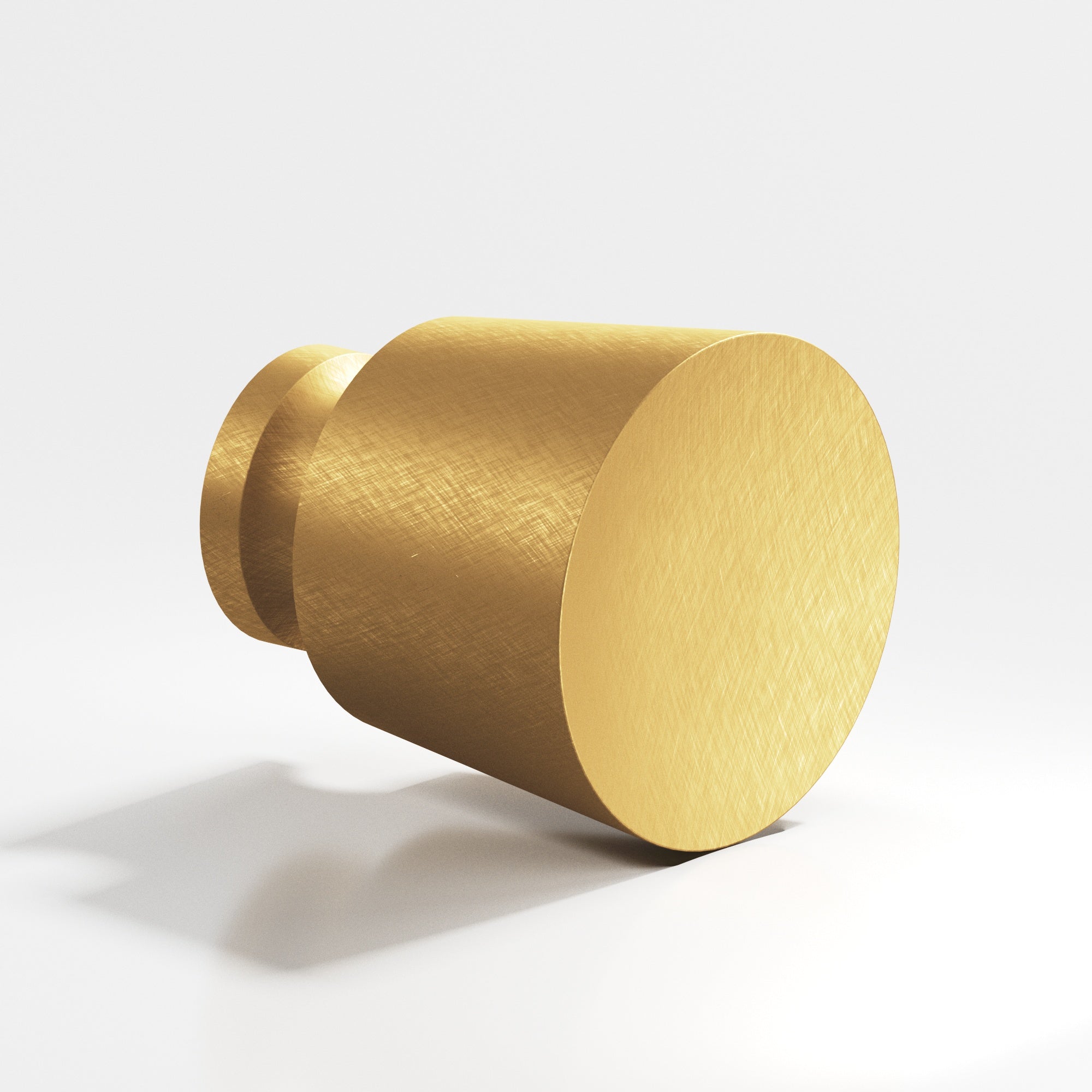 Colonial Bronze Series 181 1.25" Round Tapered Cabinet Knob Back-To-Back Shower Kit Weathered Brass / 1.25"