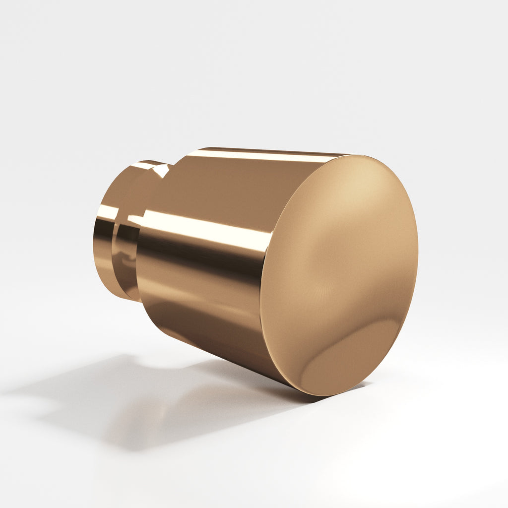 Colonial Bronze Series 181 1.25" Round Tapered Cabinet Knob Back-To-Back Shower Kit Polished Bronze / 1.25"