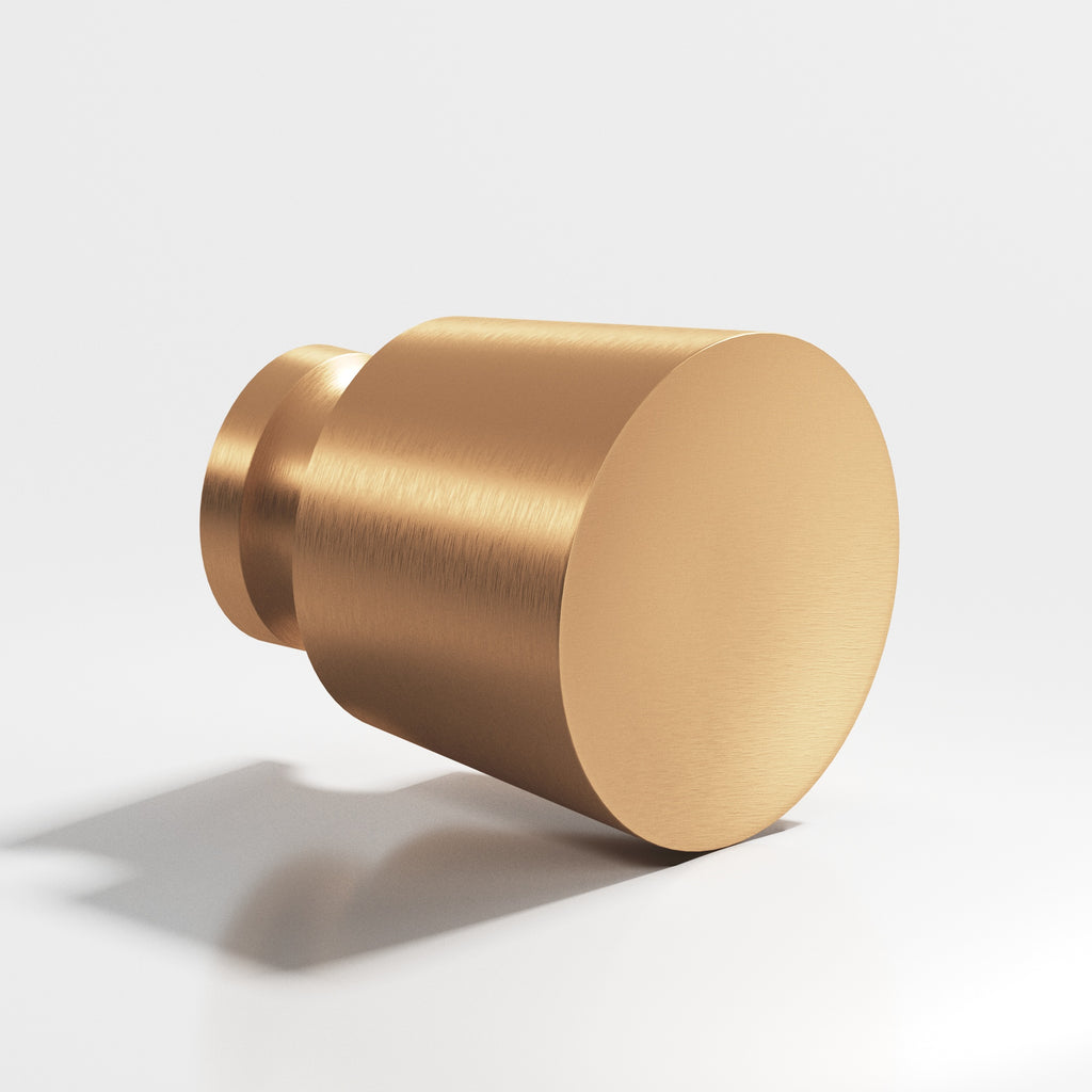 Colonial Bronze Series 181 1.25" Round Tapered Cabinet Knob Back-To-Back Shower Kit Matte Satin Bronze / 1.25"